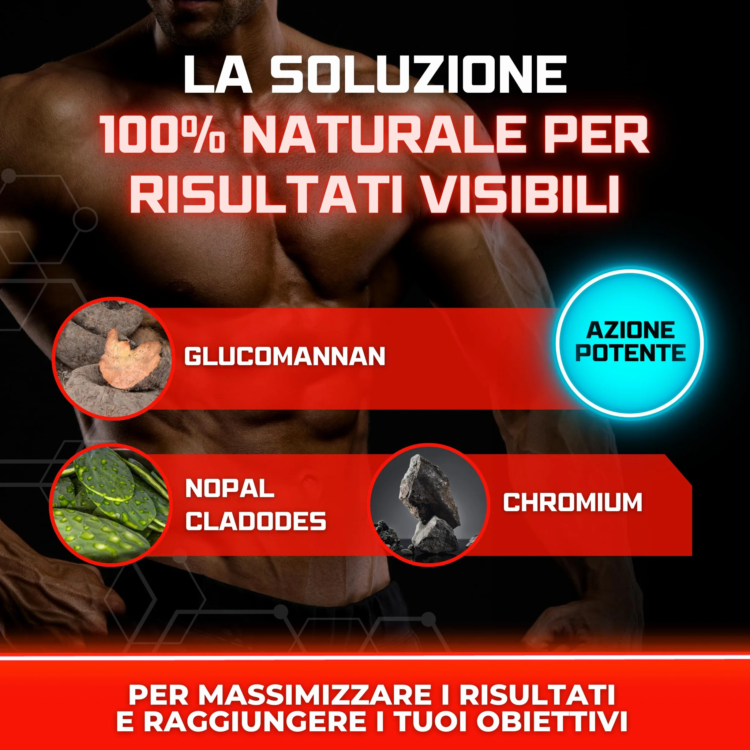 Kilo-Cut Vitastrong Vegan Integratore Dietetico con Glucomannano, Garcinia, L-Carnitina, Matcha, Colina, Fico d'India e Cromo