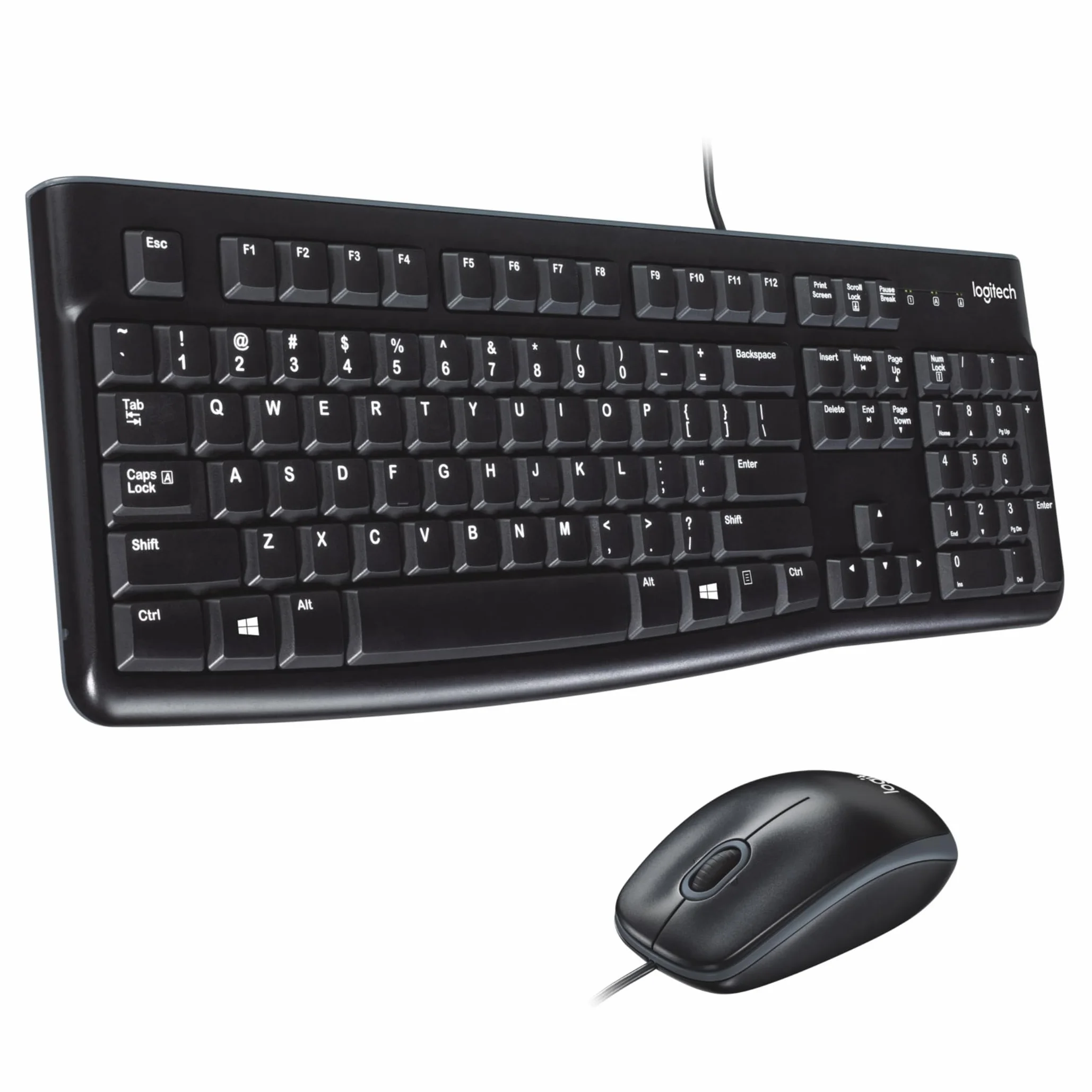Logitech MK120 con cavo tastiera e mouse for Windows - CH ‎QWERTZ