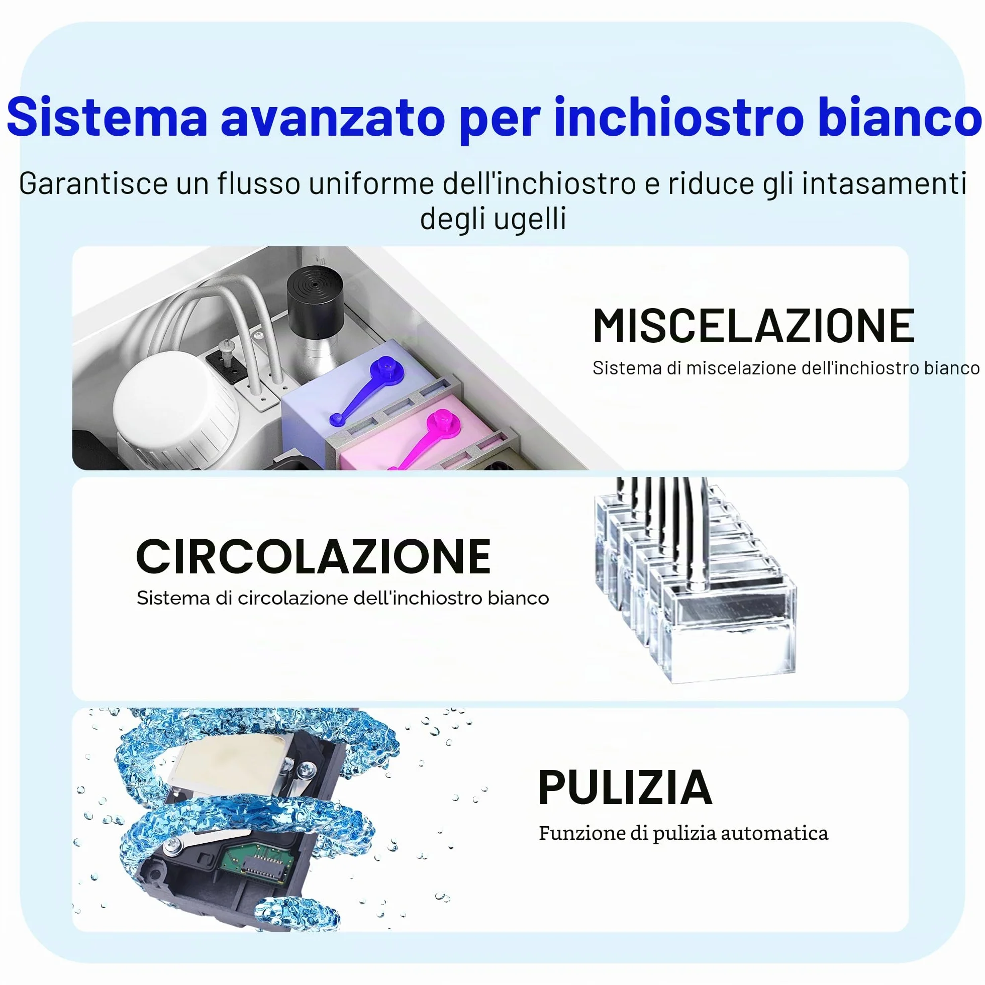 PUNEHOD Stampante della maglietta di DTF A4, direttamente alla macchina da stampa del film con mescolamento dell'inchiostro bianco