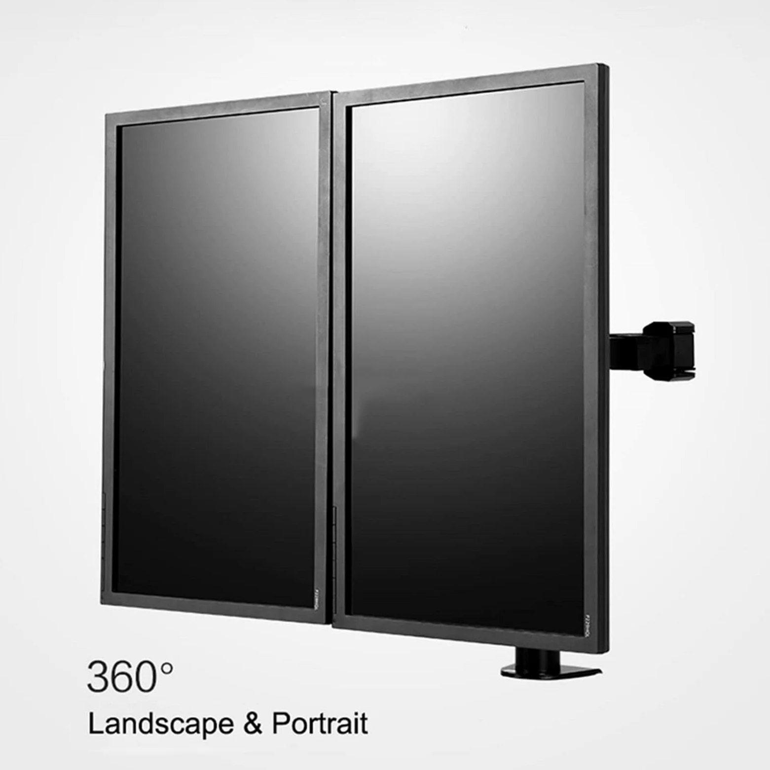 Braccio per Doppio Monitor da 10-32", autoportante, Robusto, Completamente Regolabile, Supporta Fino a 10 kg per Braccio con VESA 75x75mm.,