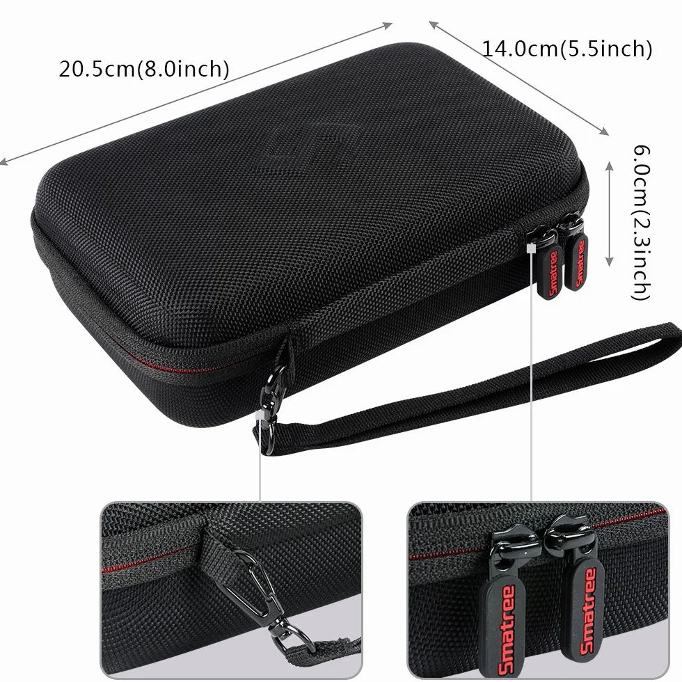 Smatree A90 Custodia Rigida para Apple Pencil, Magic Mouse, Adattatore di Alimentazione Magsafe 1, Cavo di Ricarica Magnetico, Organizzatore Cavi da Viaggio Doppio Strato Borsa Accessori Elettronici