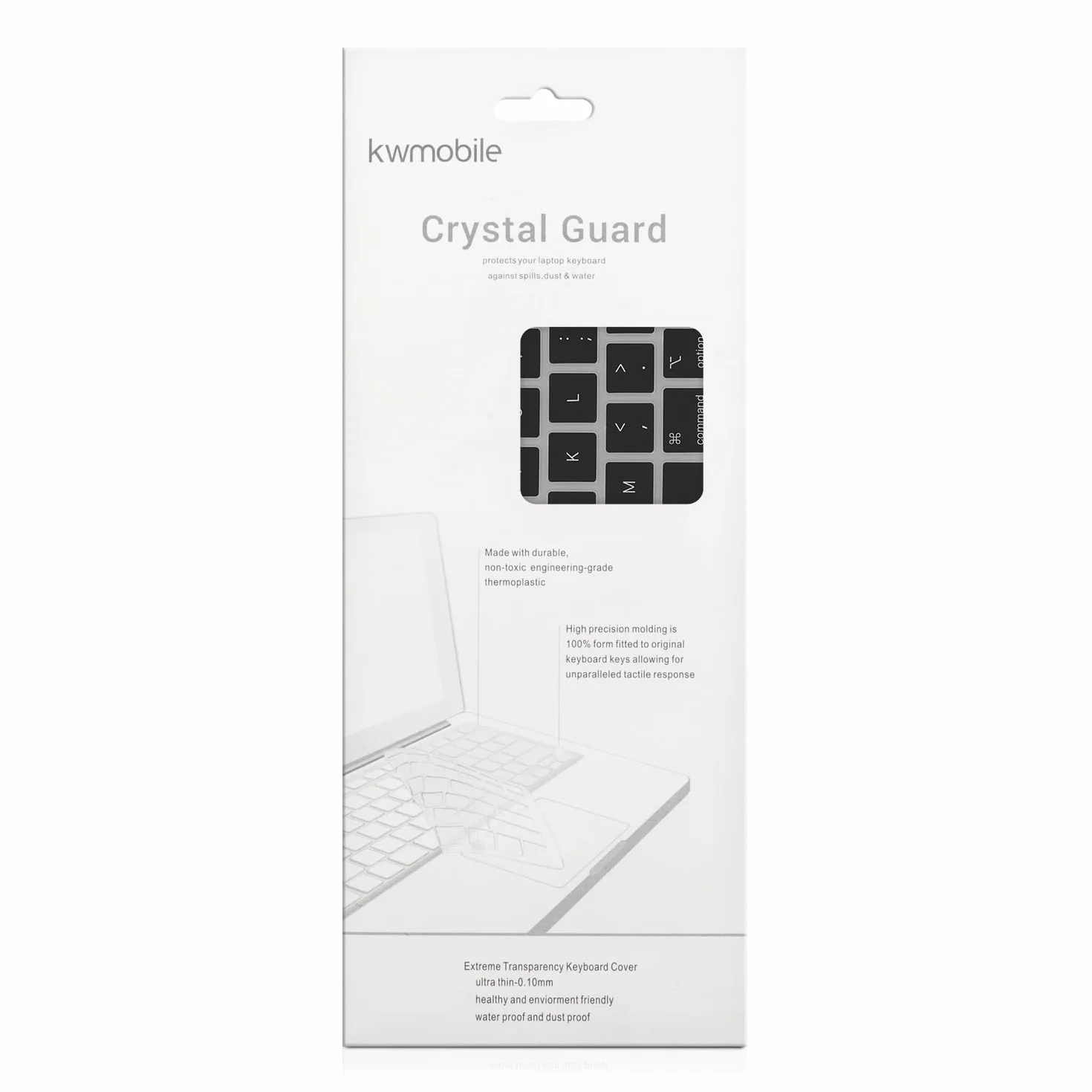 kwmobile Protezione Tastiera Americana Compatibile con Apple MacBook PRO 16" (2023) M2 A2780 / M3 A2991 - Cover Tastiera Inglese US Copertina Silicone Nero