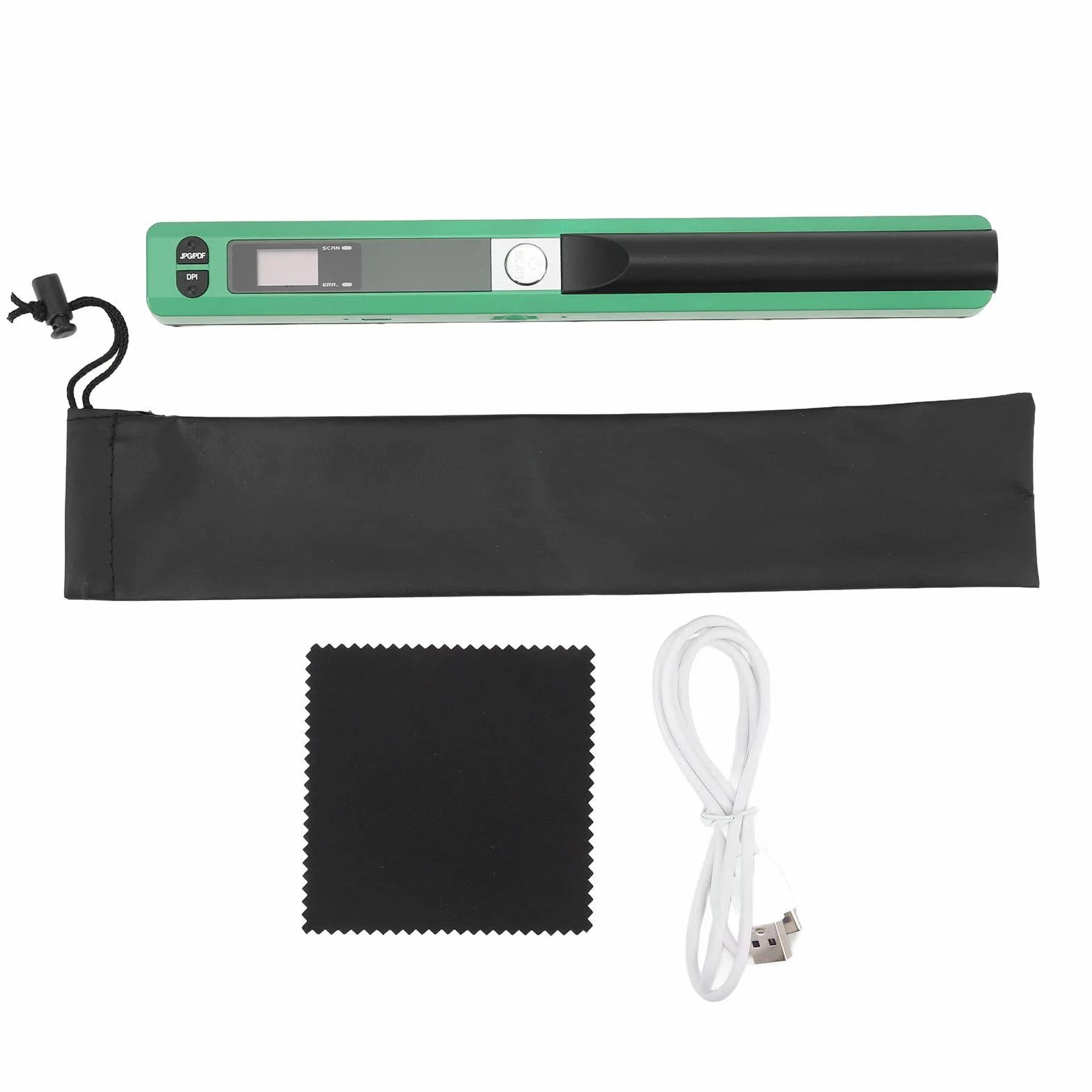 Elprico Scanner di Documenti Portatili A4 Scanner di Immagini Portatile per la Casa e L'ufficio con Diversi Formati di File Supportati per il Settore Bancario e Assicurativo (GREEN)