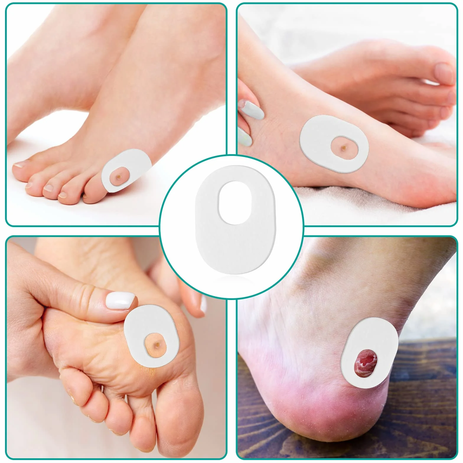 Cuscino per la protezione del piede Autoadesivo 48 pezzi Callus Protection Pads Heel Pads