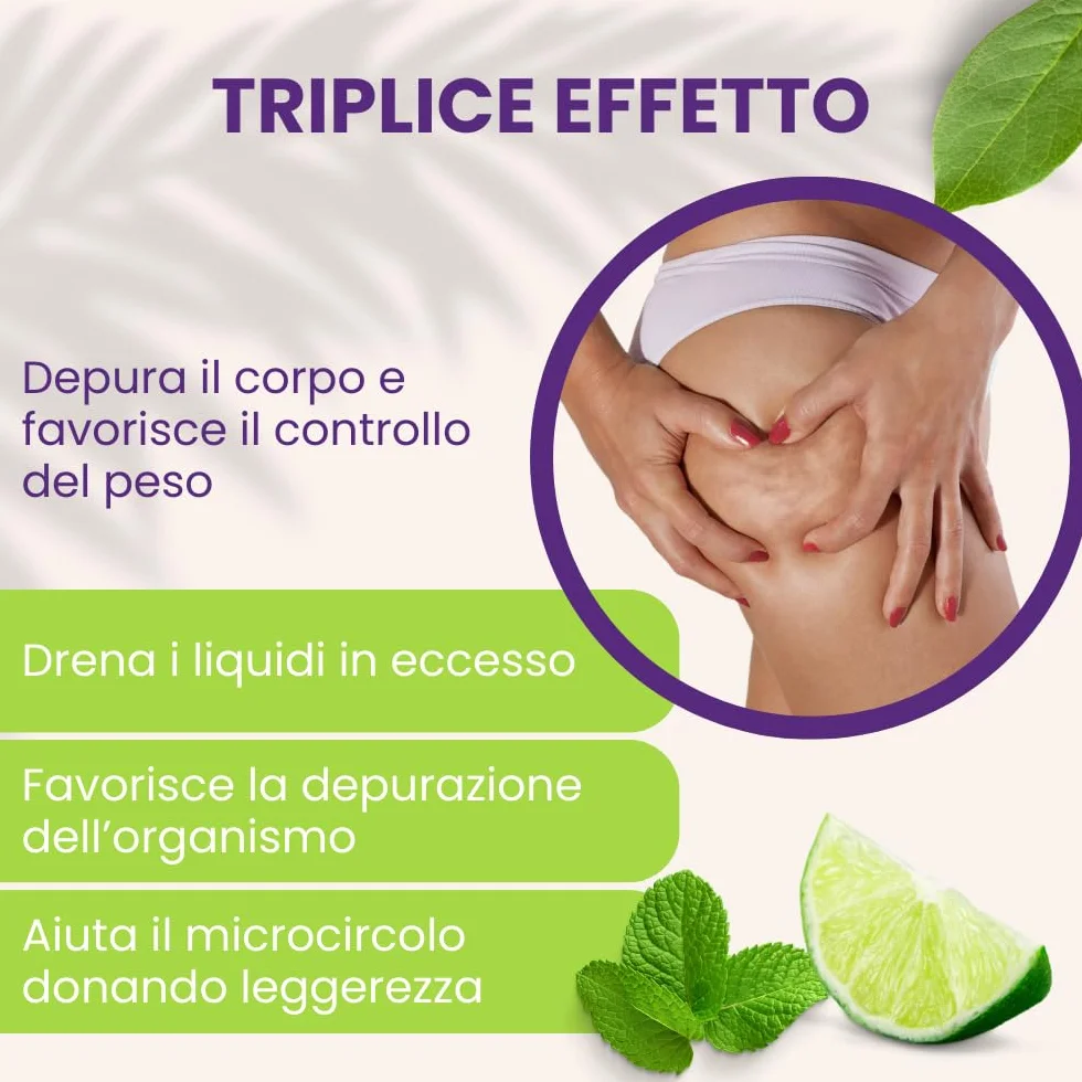 Drenax Forte Plus Menta e Lime Integratore Drenante Depurativo 750ml