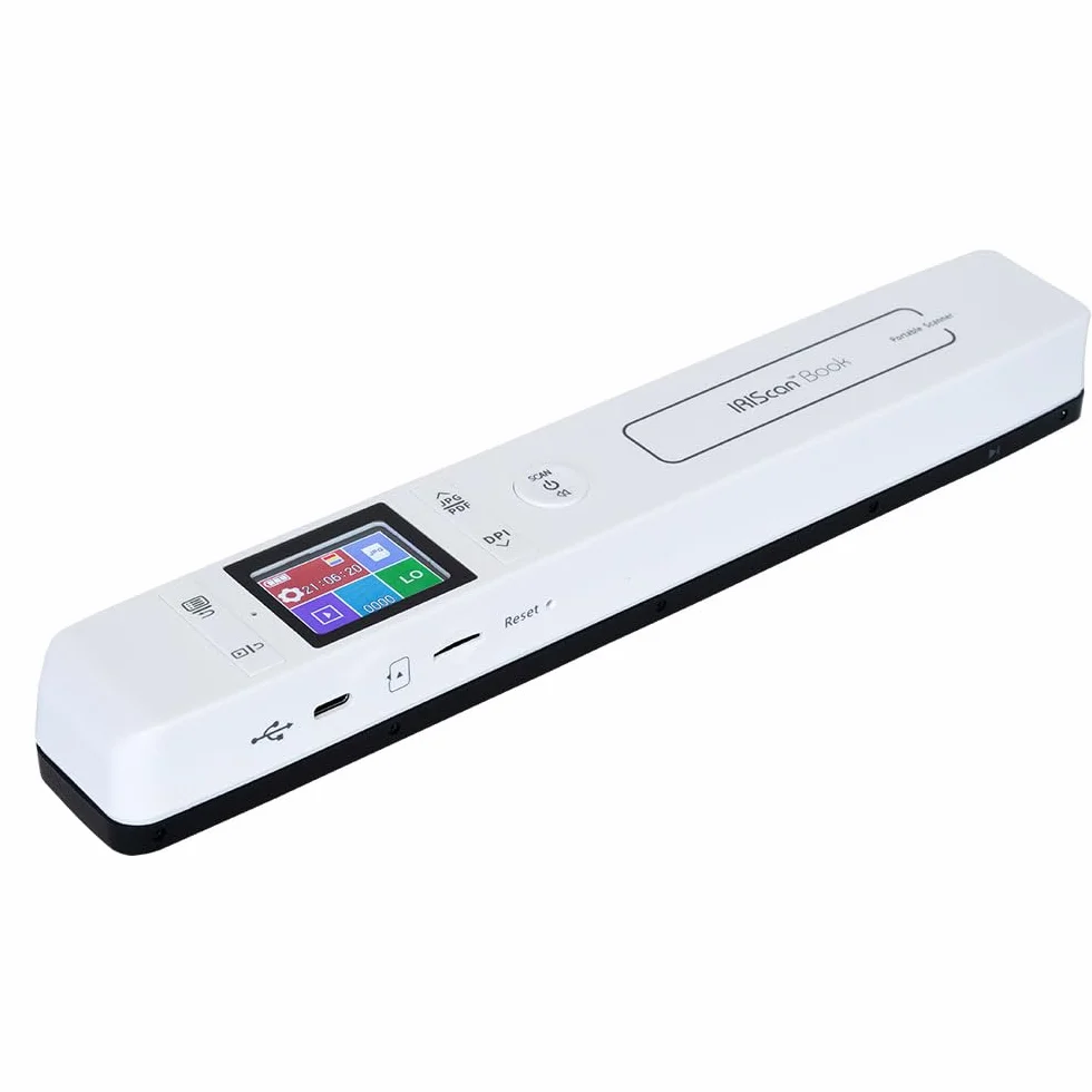 IRIScan Book v7 scanner portatile senza fili A4, editor PDF gratuito, scansione USB Win Mac