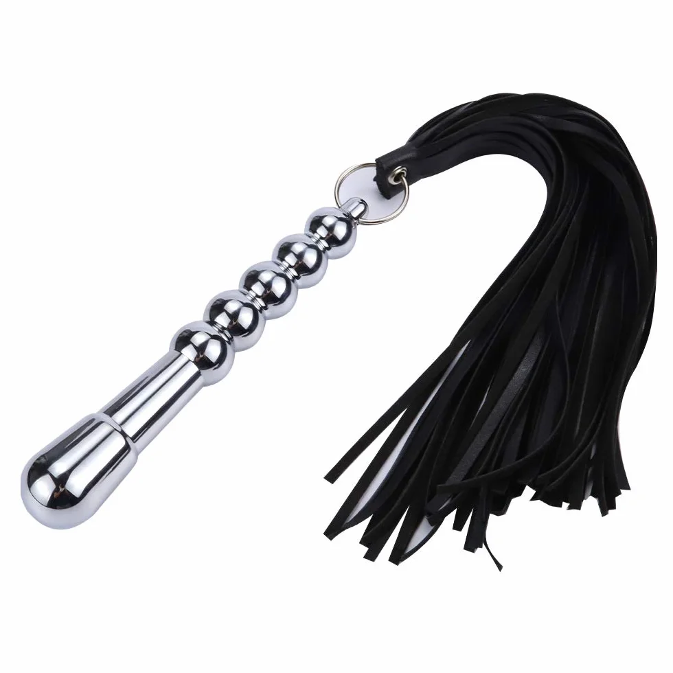 Maniglia in metallo Giocattolo di coppia Plug Whip Multifunzionale
