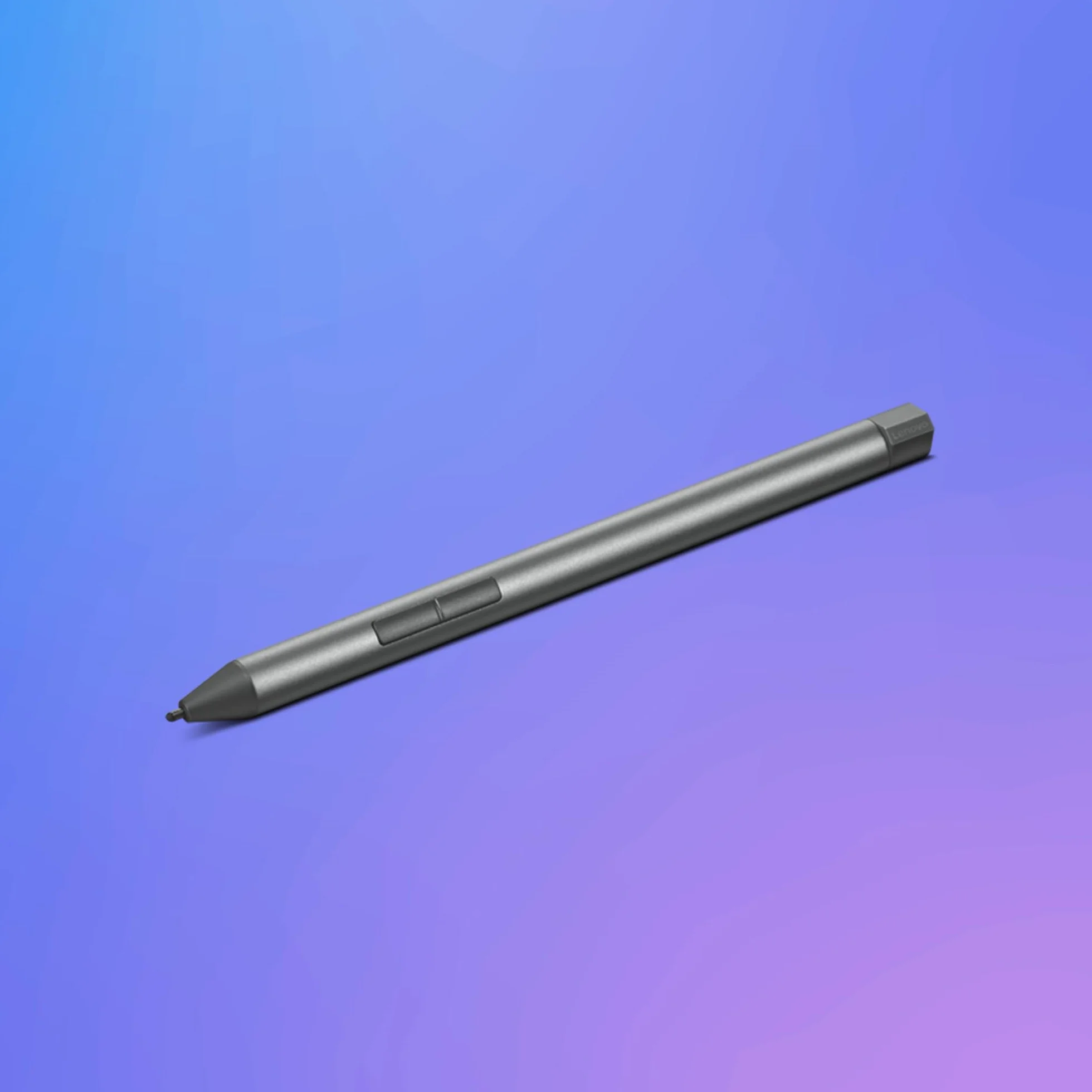 Lenovo Digital Pen 2: Penna Digitale Bluetooth, Tecnologia Attiva per Scrittura Paper-like. Compatibile con Windows 10 e Superiori. Punta in Elastomero, Pulsanti Rapidi e Autonomia Estesa – Grigio