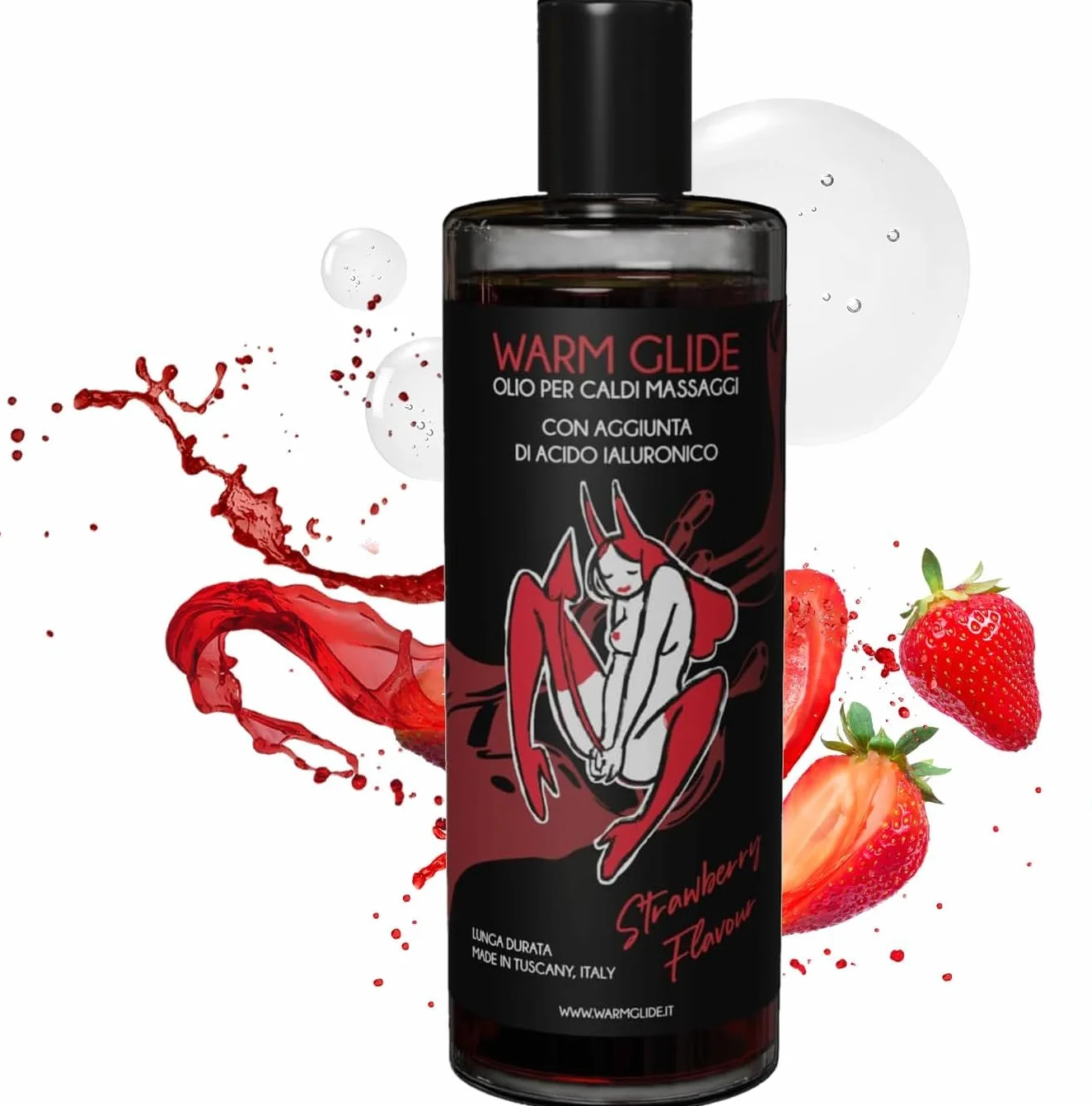 Olio Massaggio Rilassante Intimo Acido Ialuronico 150ml Aroma Fruttato