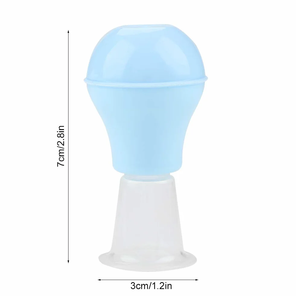 Correttore Capezzoli in Silicone Morbido per Allattamento, Aspirazione Ingrandimento, Capezzoli Piatti Invertiti (Blu)
