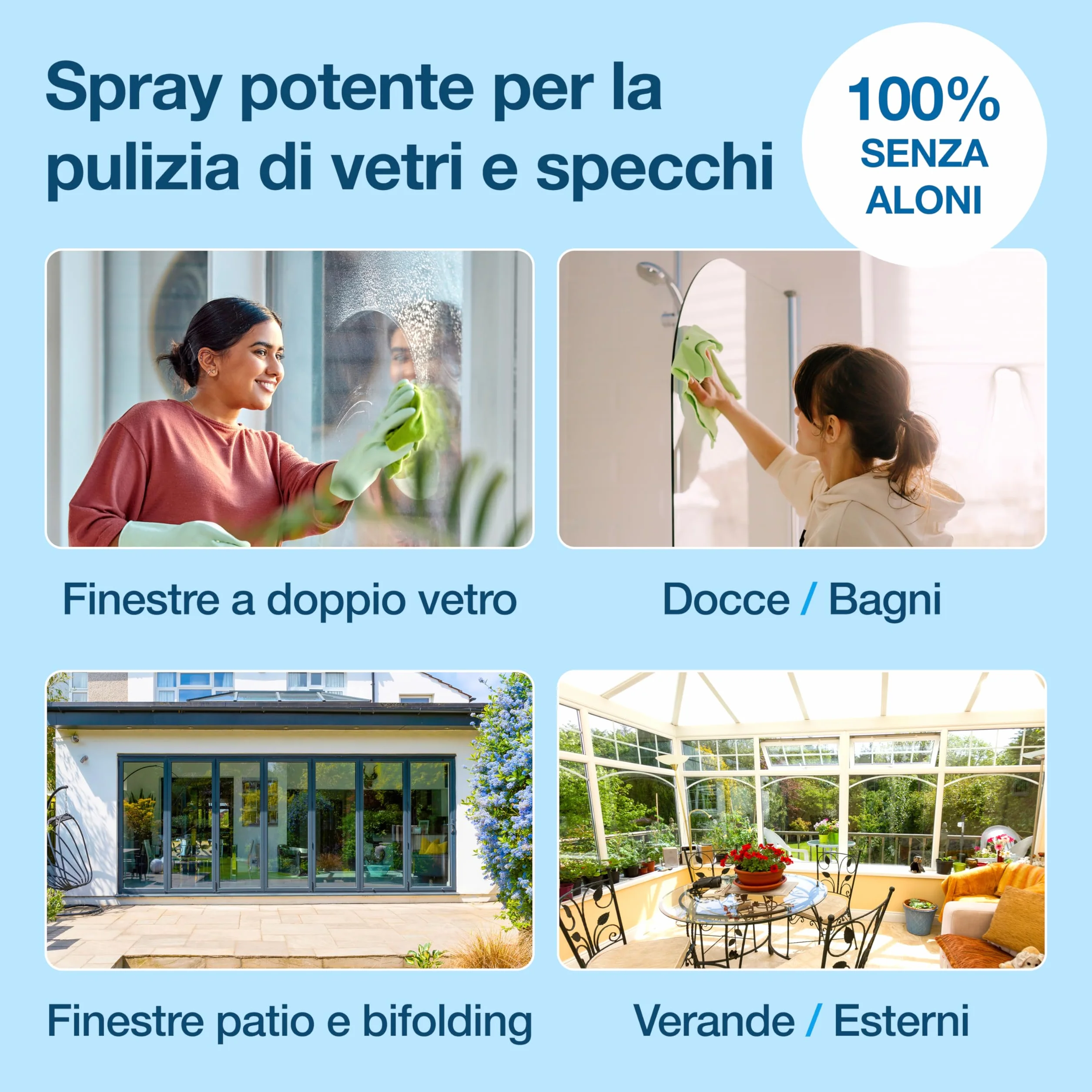 HG Detergente Spray per Vetri 500 ml