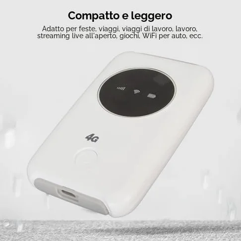 Router Mobile con Slot per Scheda SIM, Router da Viaggio Hotspot Mobile Mini Tascabile USB 4G LTE 300 Mbit WiFi 5G Sbloccato 3200 MAh, WiFi Portatile per Casa e Viaggio