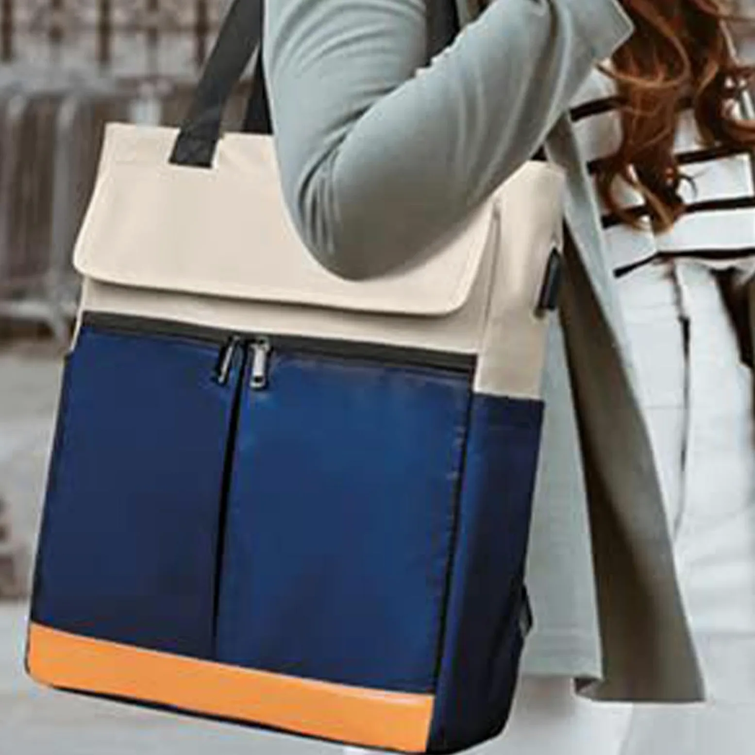 Zaino per laptop, zaino da viaggio - Grande zaino da trekking con porta di | ricarica USB - Zaino college, zaino casual, borsa da esterno, borsa per computer per uomo donna, Blu viola, se beskrivning