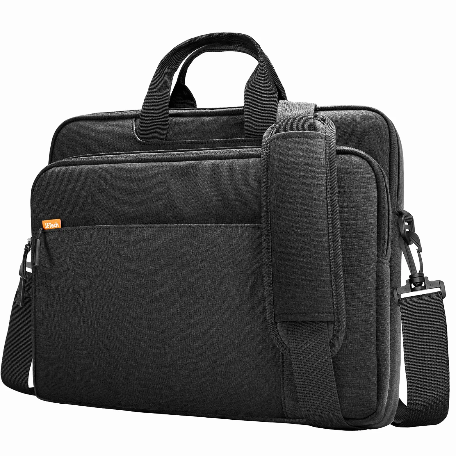 JETech 15-16 Pollici Borsa per Computer Portatile, Custodia Impermeabile per Computer Compatibile con MacBook Air/Pro 15/16, Surface Book 3/2 15, Dell Inspiron 15,6, HP Pavilion 15,6 (Nero)