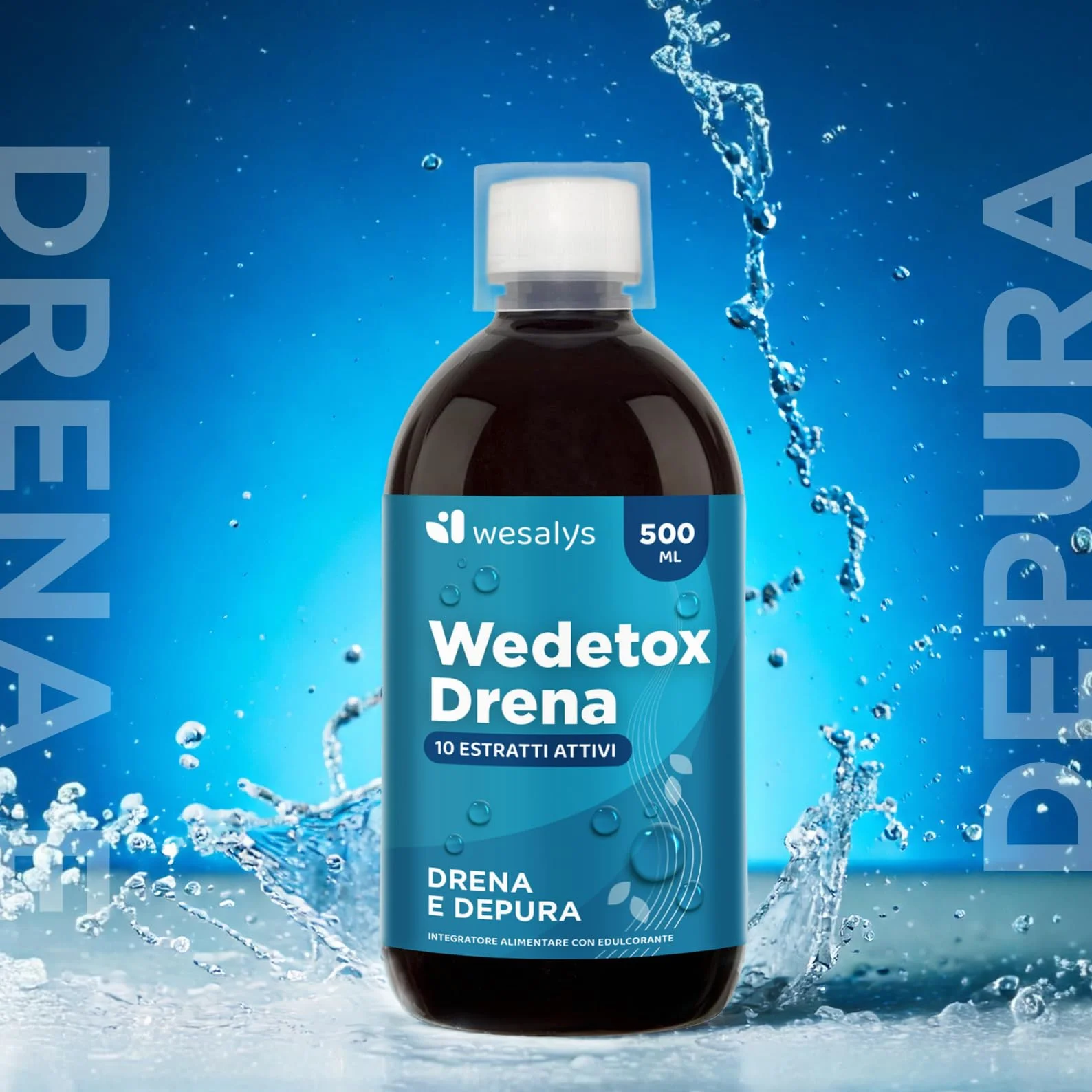 Drenante Forte Detox Diuretico contro Ritenzione Idrica, Disintossicante fegato, Anticellulite
