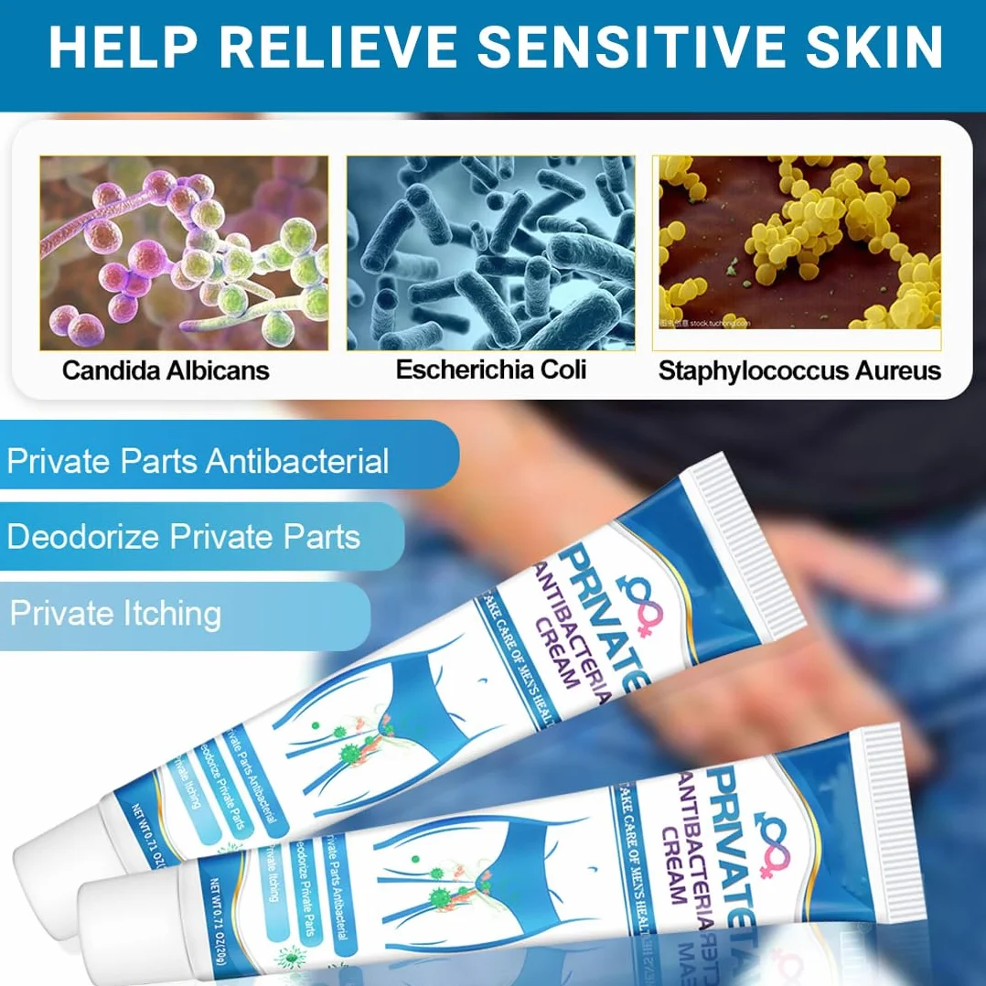 Crema Antibatterica Antiprurito Parti Intime Uomo 2 Pezzi