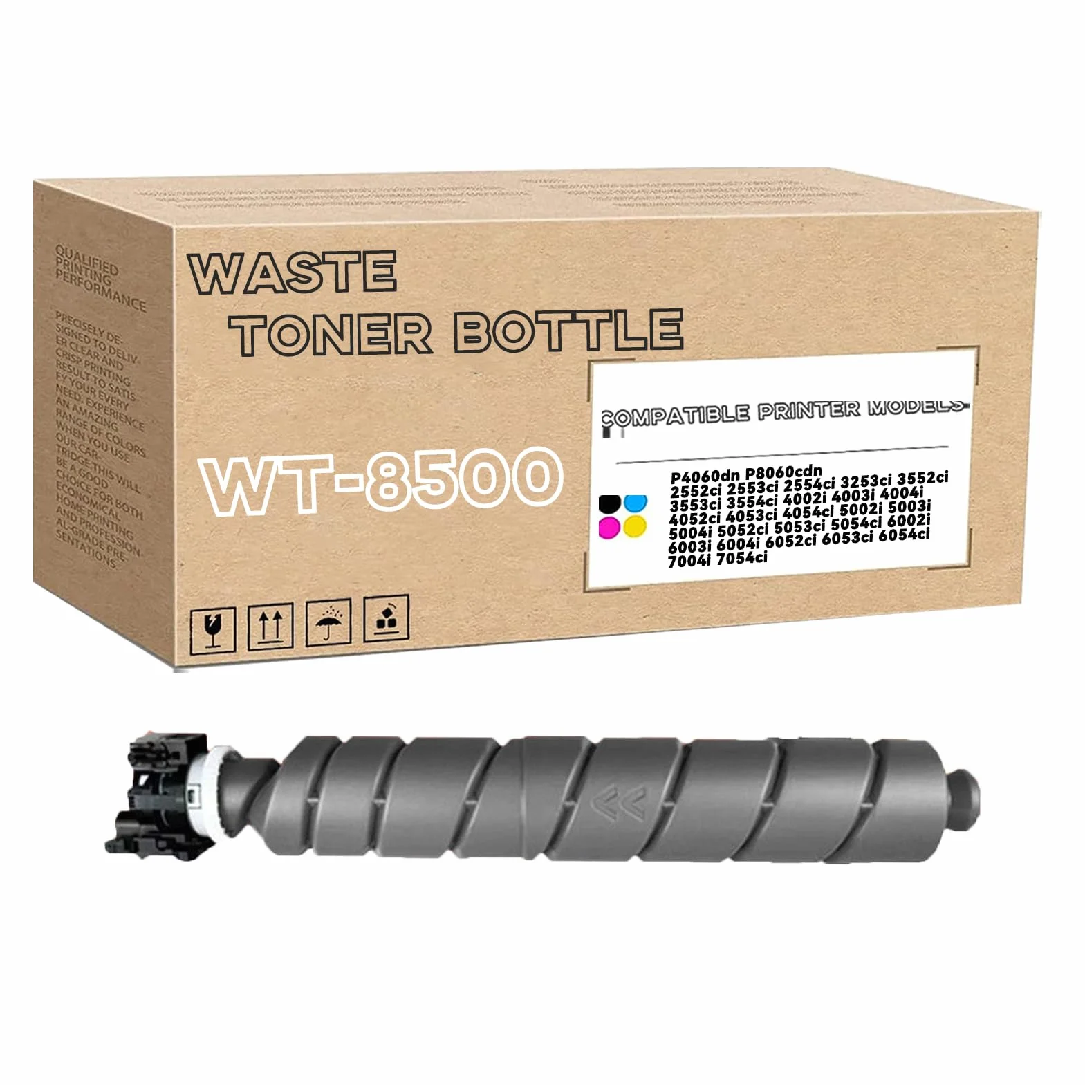 WT-8500 1902ND0UN0 Contenitore Per Toner Di Scarto Compatibile Per Kyocera P4060dn P8060cdn 2552ci 2553ci 3552ci 3553ci 4052ci 4053ci 5053ci 5054ci 7054ci 1Pack