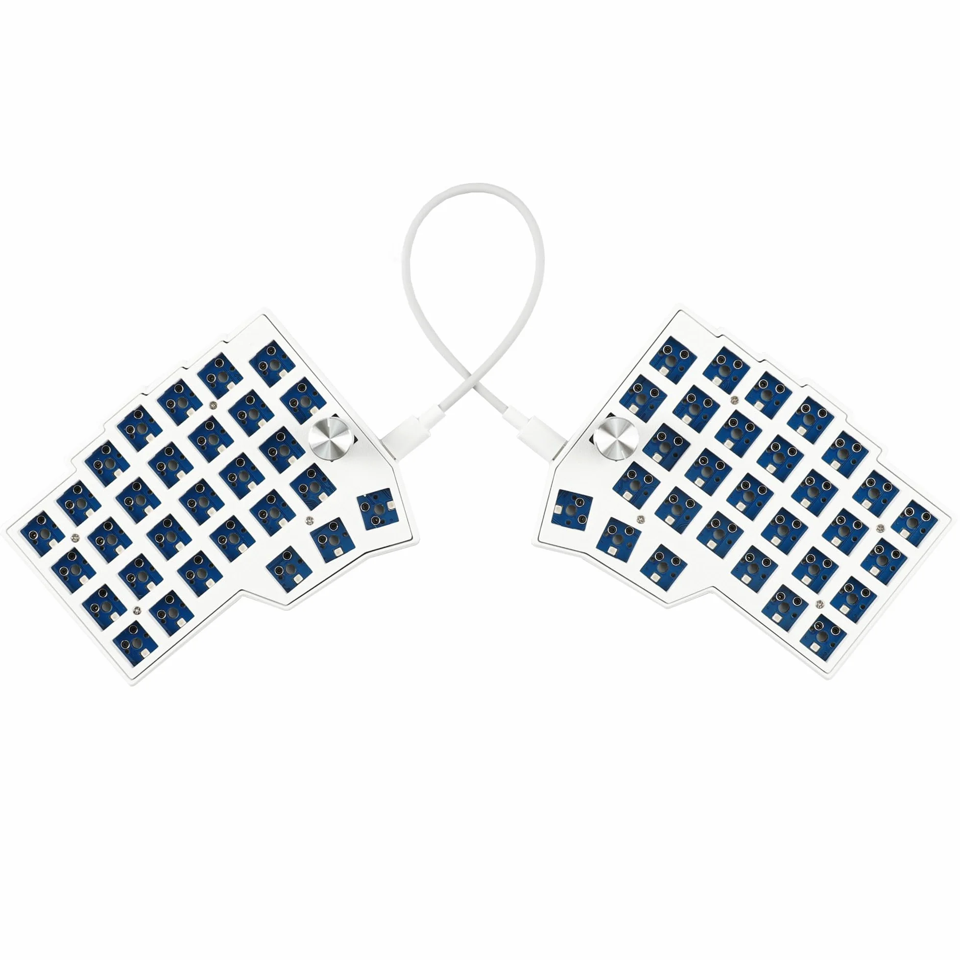 YMDK BORNE Manopola Corne4×6 Layout 58 Tasti Ergonomico Wired Hot-swap Split MX Tastiera Meccanica South RGB QMK Fiala Programmabile