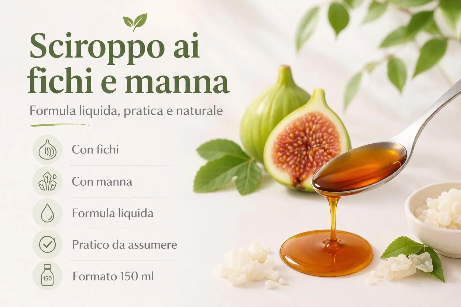 DULCILAX Sciroppo 150 ml con Fichi e Manna Integratore Intestinale Naturale