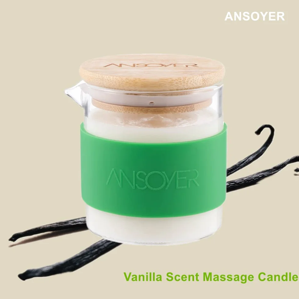 Candele Da Massaggio Idratanti Nutrienti Vaniglia 200g per SPA