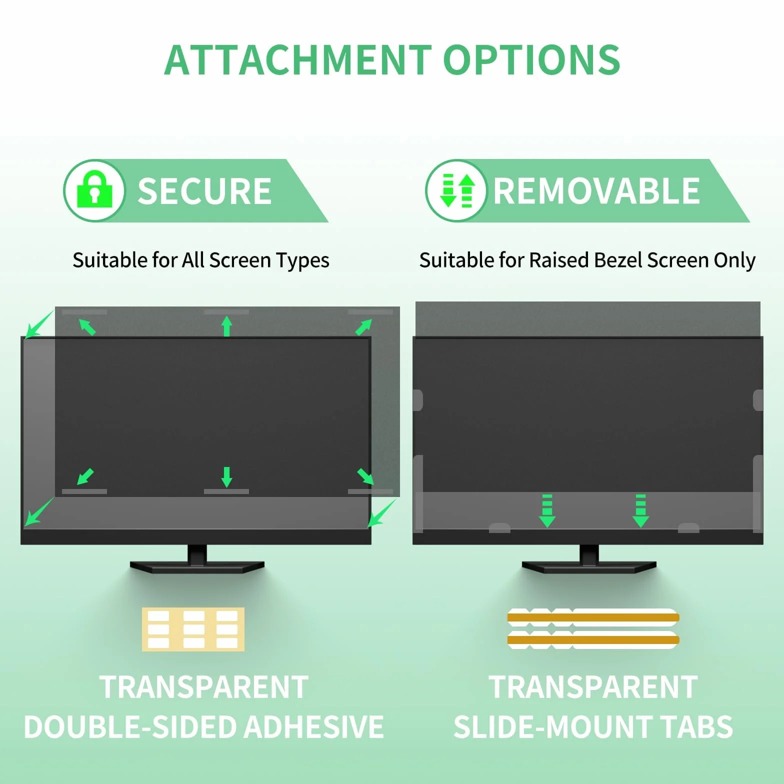 Protezione Schermo per Computer Desktop da 27 Pollici con Rapporto di Aspetto 16:9, Anti Luce Blu e antiriflesso, Filtro per la Privacy a Rapida Installazione, Pellicola di Protezione per PC