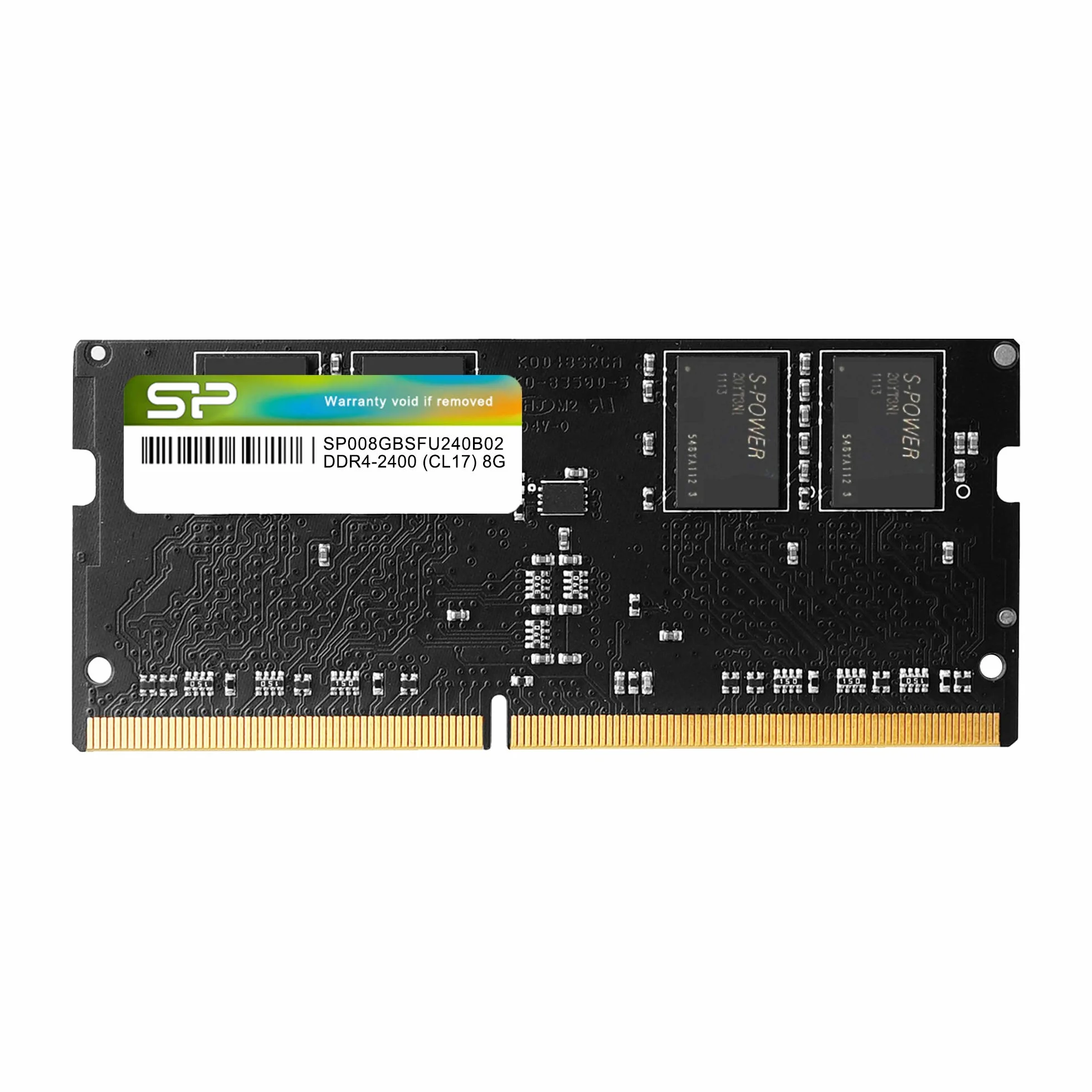 SP Silicon Power Modulo di Memoria per Computer Portatile, 8 GB-DDR4-RAM-2400 MHz (PC4 19200), 260 Pin, SO-DIMM 1,2 V, Bassa Tensione, Confezione Singola 2400 MHz, FBE-SU008GBSFU240B02ED