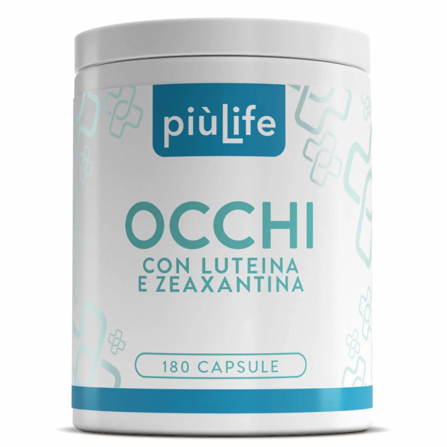 PiùLife Luteina e Zeaxantina Integratore Occhi 180 Capsule Zinco Vitamina A E B2 Acido Ialuronico
