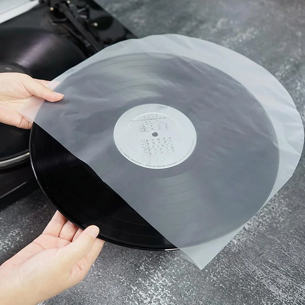 Buste per Dischi in Vinile, Custodie per Dischi in Vinile, Buste Interne per Dischi in Vinile, Buste per Vinili, Custodie Protettive in Vinile, Copertine Dischi Vinile Semi,12 Pollici, 50 Pezzi