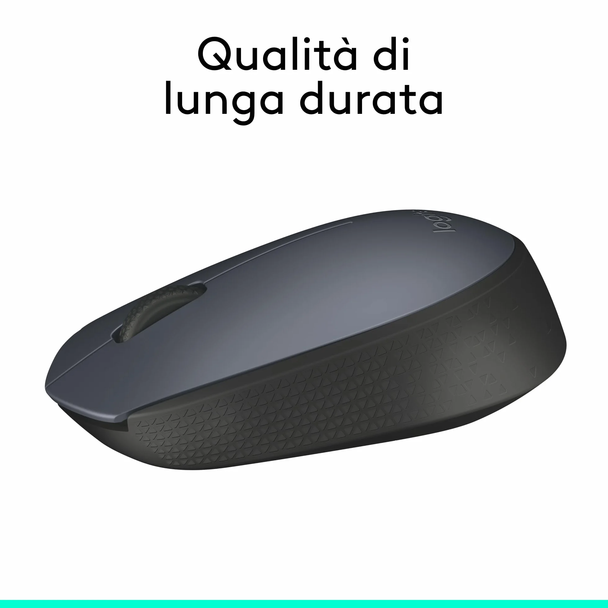 Logitech M170 Mouse Wireless 2.4 GHz Nano USB Ottico Ambidestro Grigio