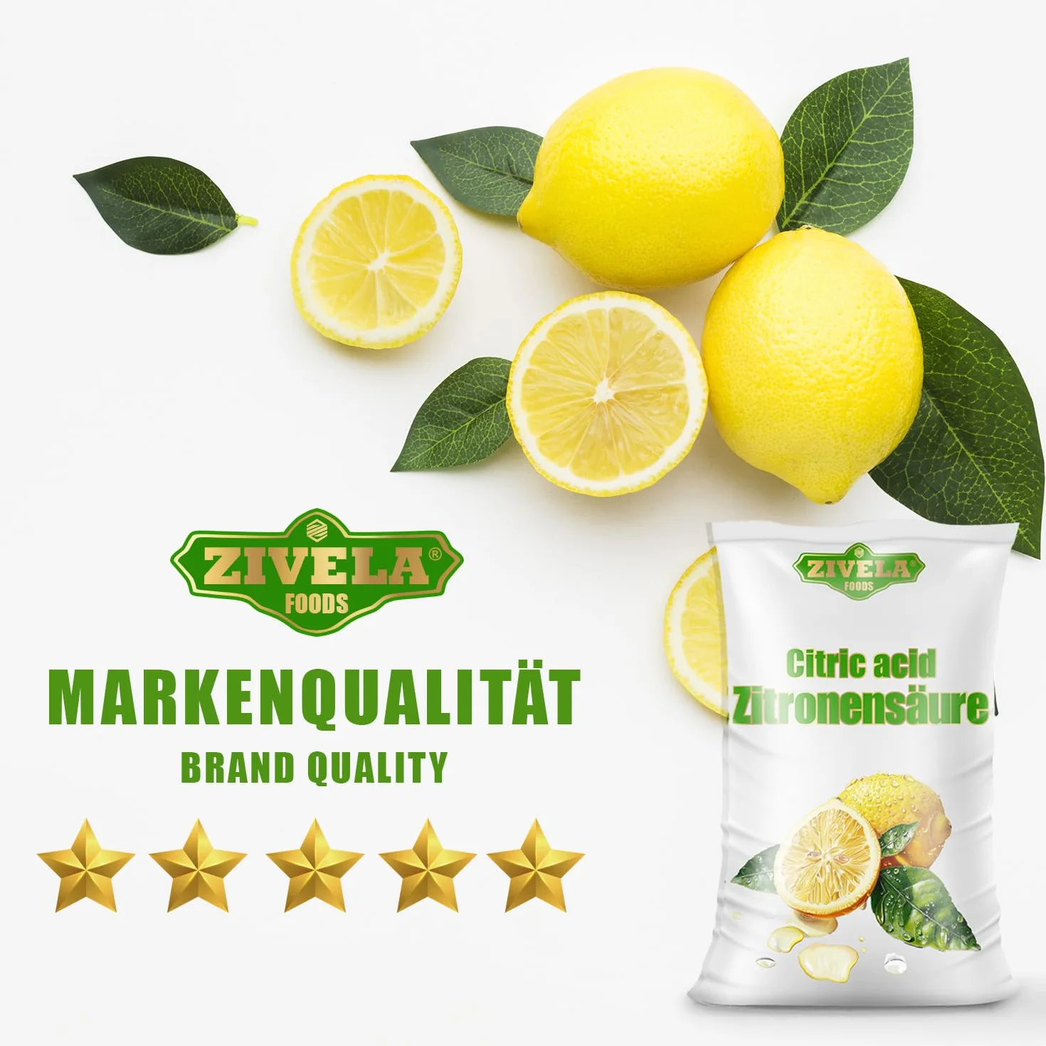 Acido Citrico in Polvere 10 kg E330 100% Puro di Qualità Alimentare