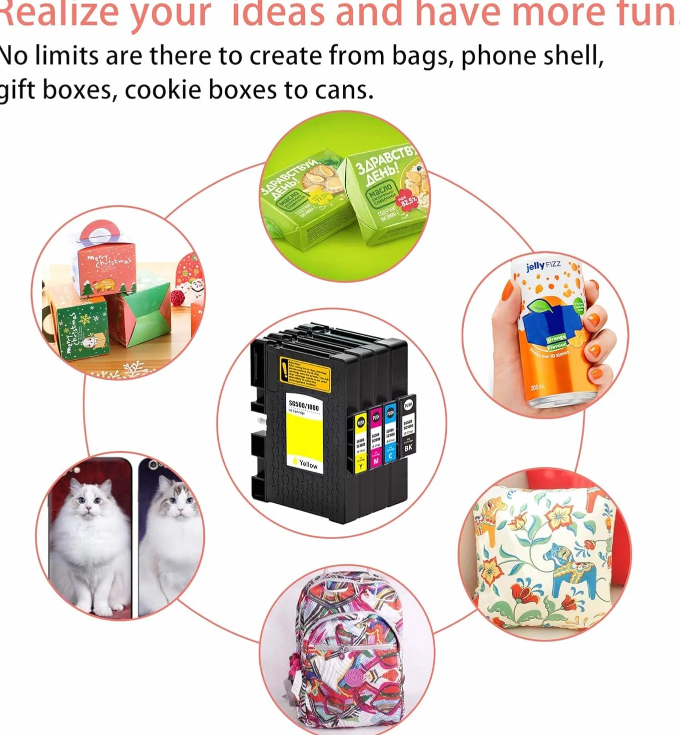 LCL Ciano Cartucce d'inchiostro Compatibile Sublimation Ink SG400 SG800 PRINTAN DINK High Yield Sostituzione per RICOH SG3110 SG2100N SG3100 Virtuoso SG400 SG800 SG400NA/EU SG800NA (1-Pack)