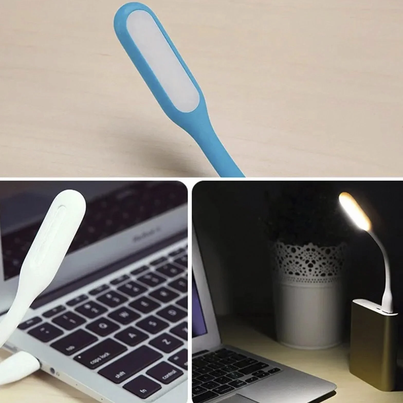 ELLENNE Lampada LED USB Portatile Flessibile Tastiera Laptop Luce ARANCIO | Lampada LED USB Portatile Flessibile per Tastiera e Laptop – Luce USB a Basso Consumo