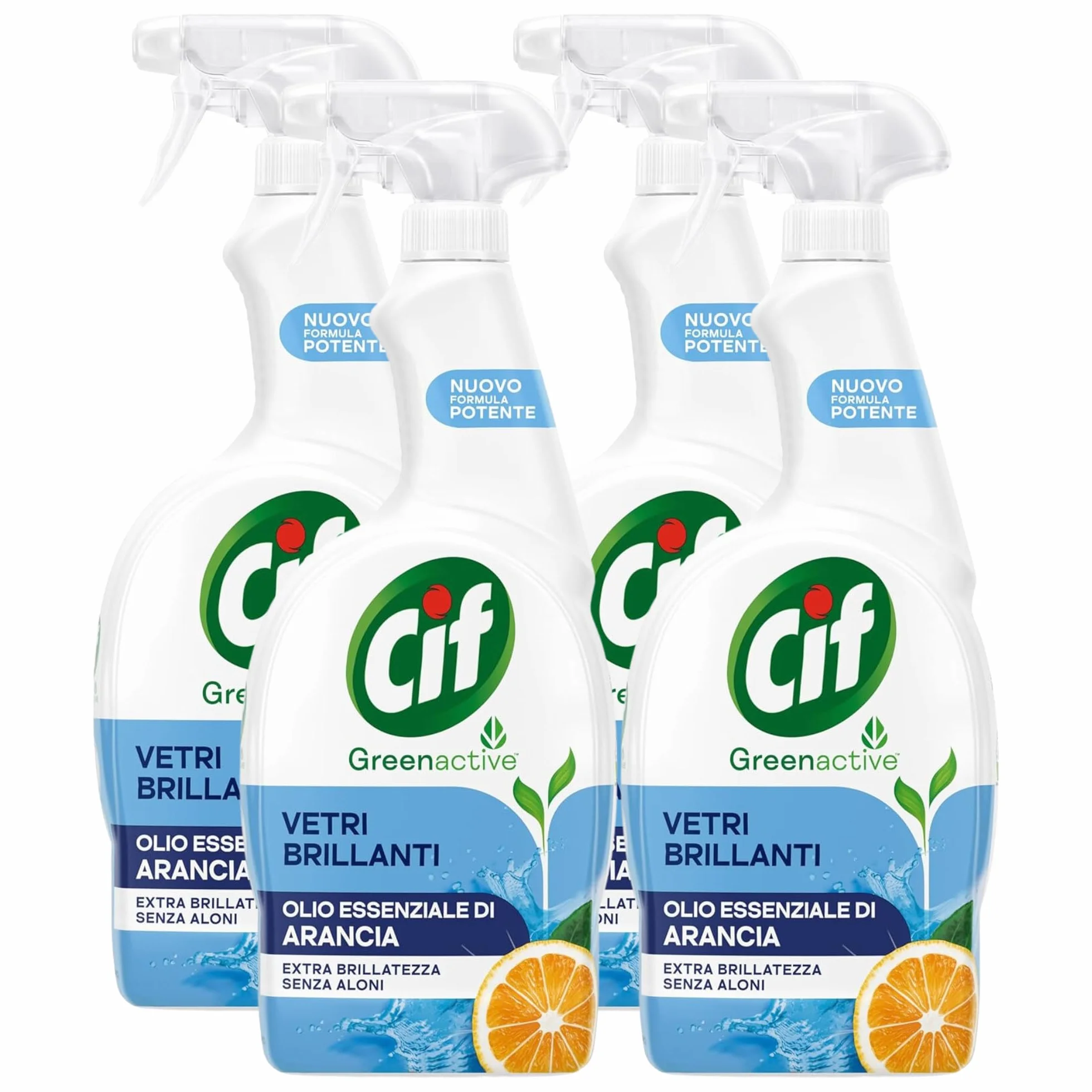 VETRI BRILLANTI Spray do Szyb 650ml 4 szt. Oli Essenziali Arancia
