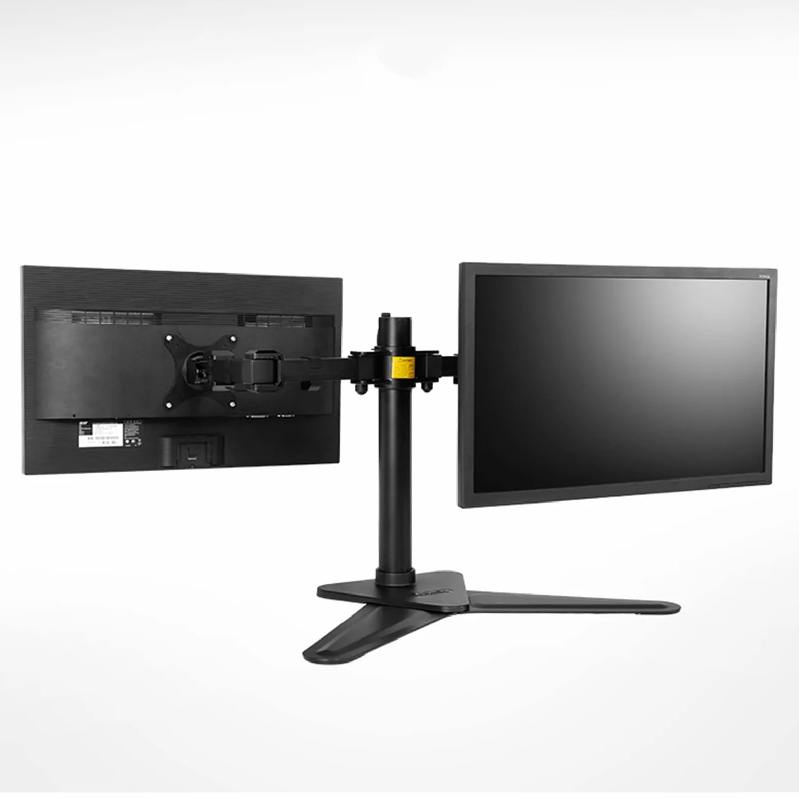 Supporto Doppio per Monitor, Supporto Autoportante per 2 Monitor, Braccio Orientabile per Monitor da 17 A 30 Pollici, Facile da Installare.