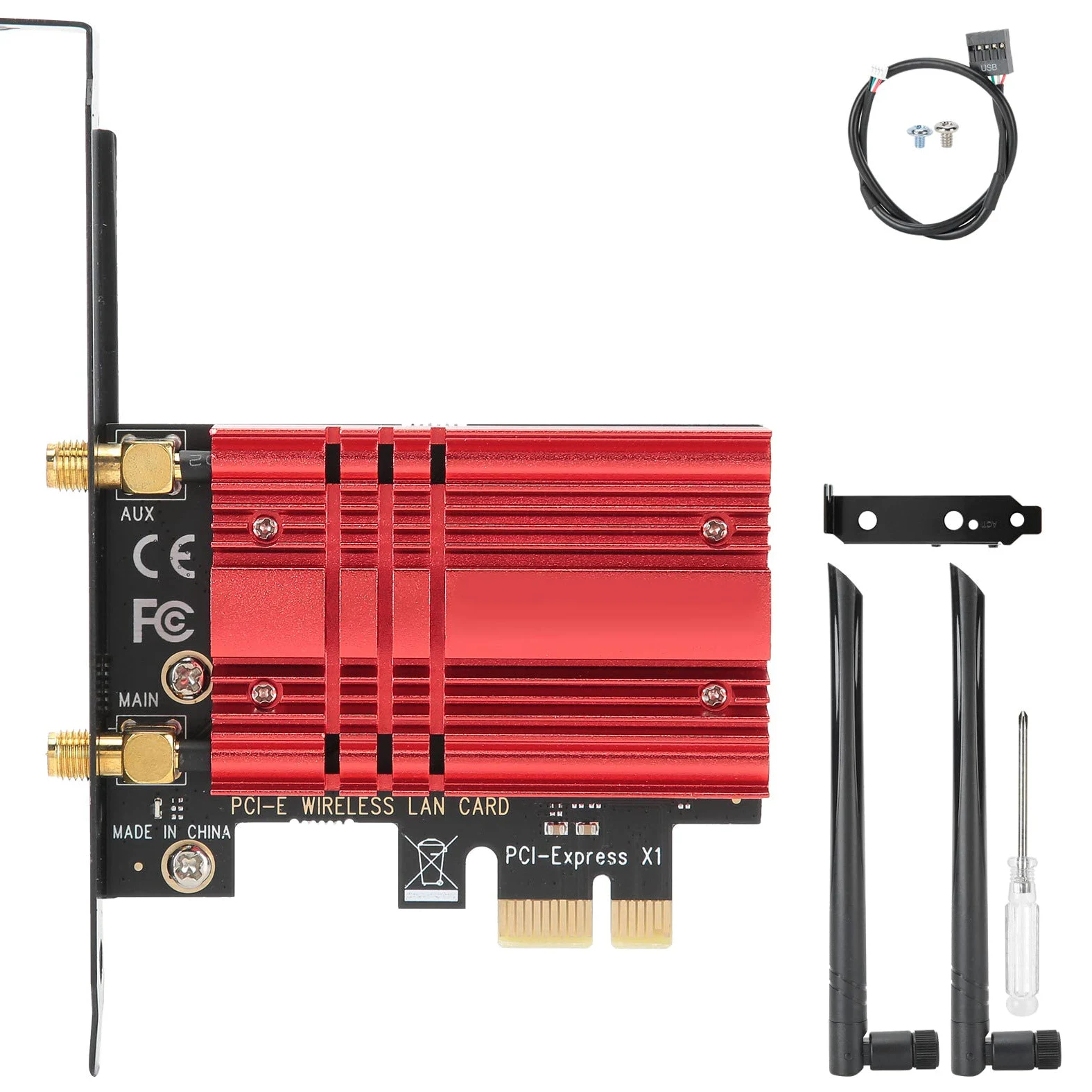 Scheda di Rete Wireless PCI E Adapter, Scheda WiFi Dual Band