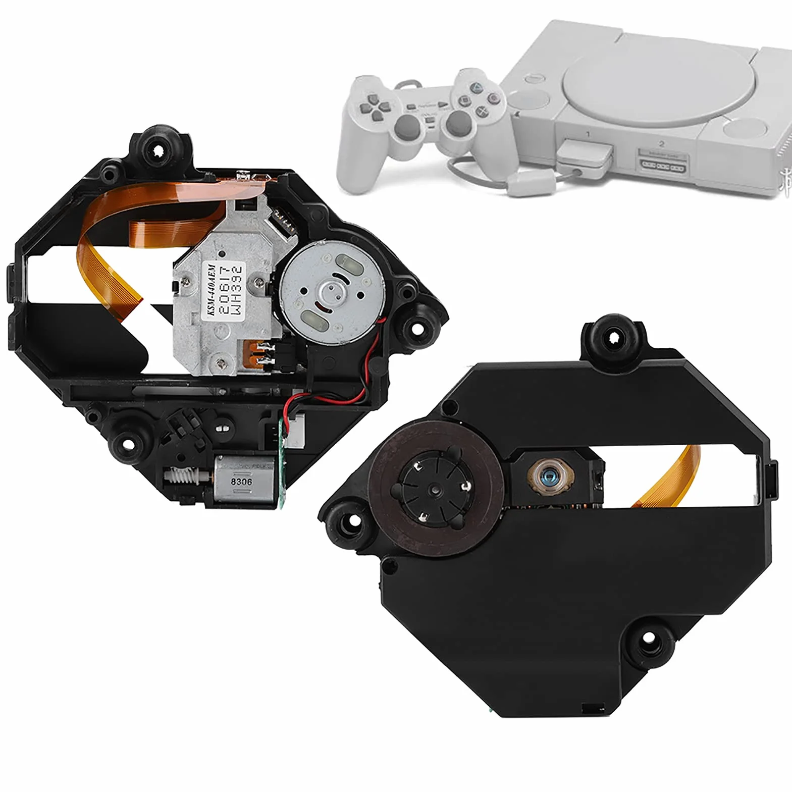 Lente per PS1 KSM-440AEM, Lente Ottica di Ricambio per Console di Gioco PS1 KSM-440AEM Lente Ottica per PS1 KSM‑440AEM