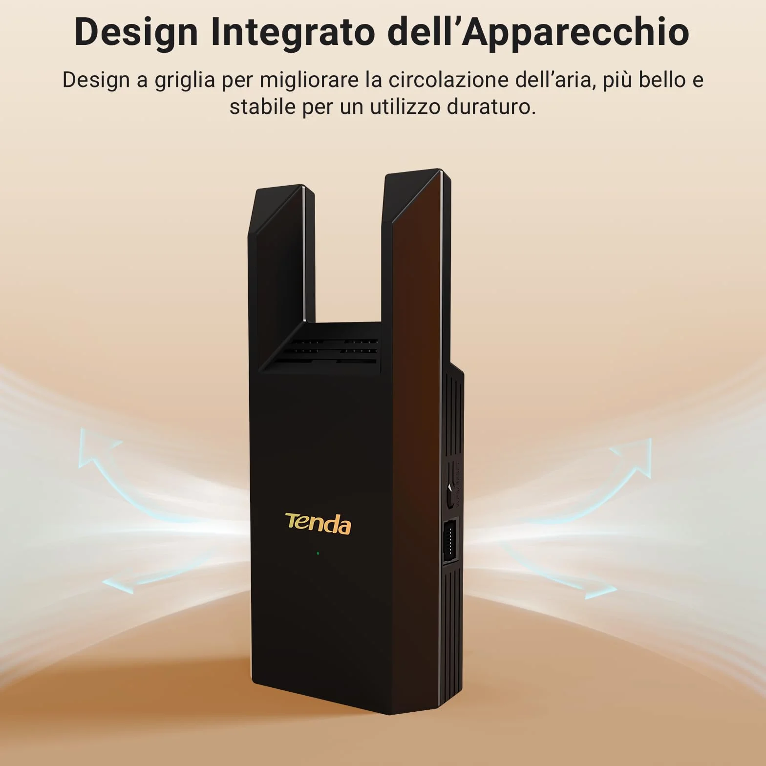 Tenda Ripetitore WiFi Extender e Access Point, Velocità Single Band 300Mbps, Porta Ethernet, Copertura fino a 120 m², Compatibile con i principali modem router WiFi, Nero(R10)