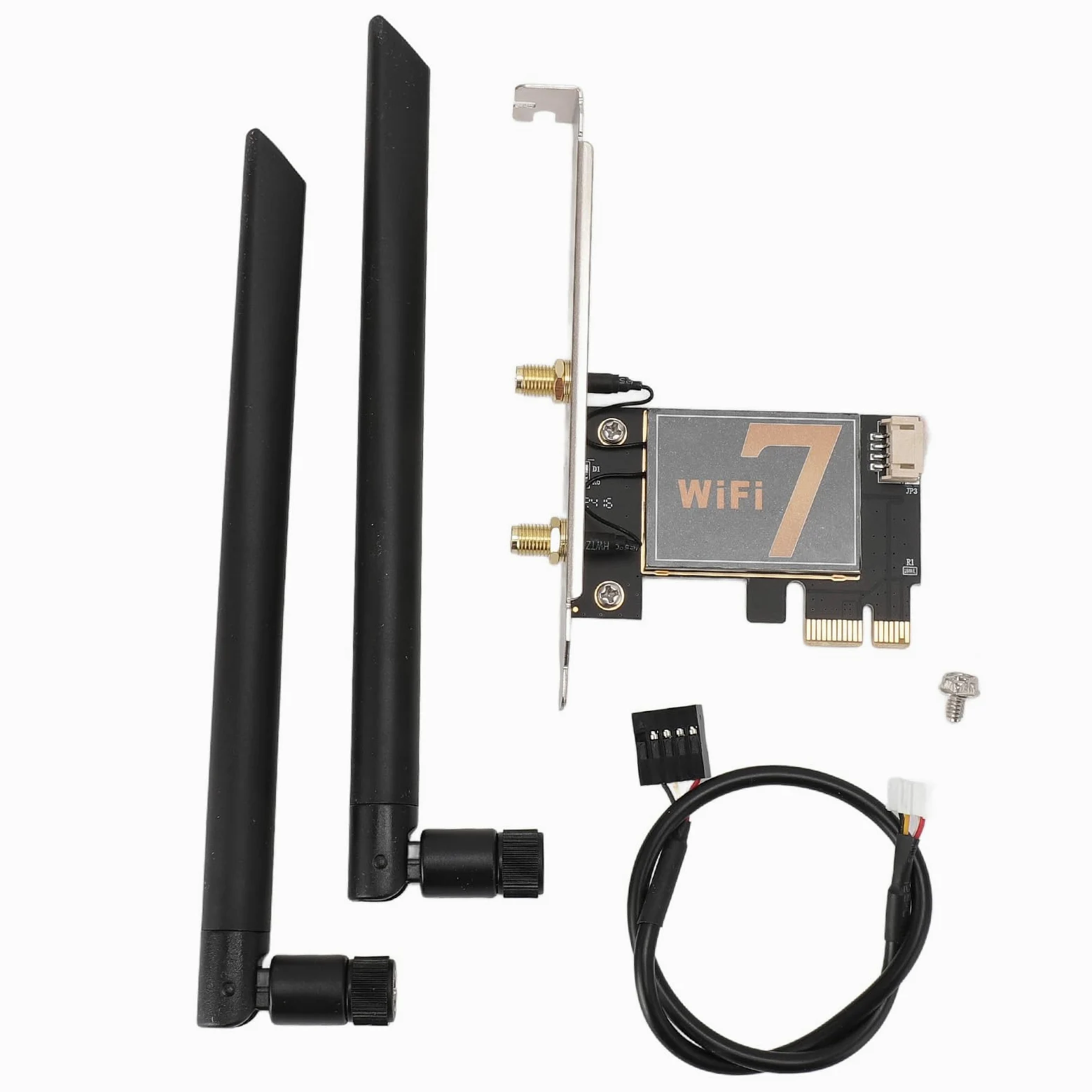 Scheda WiFi PCI Ex1 Adattatore Scheda di Rete Wireless Crittografia WPA4 BE200NGW Segnale Stabile con Antenna 8DB per PC Desktop