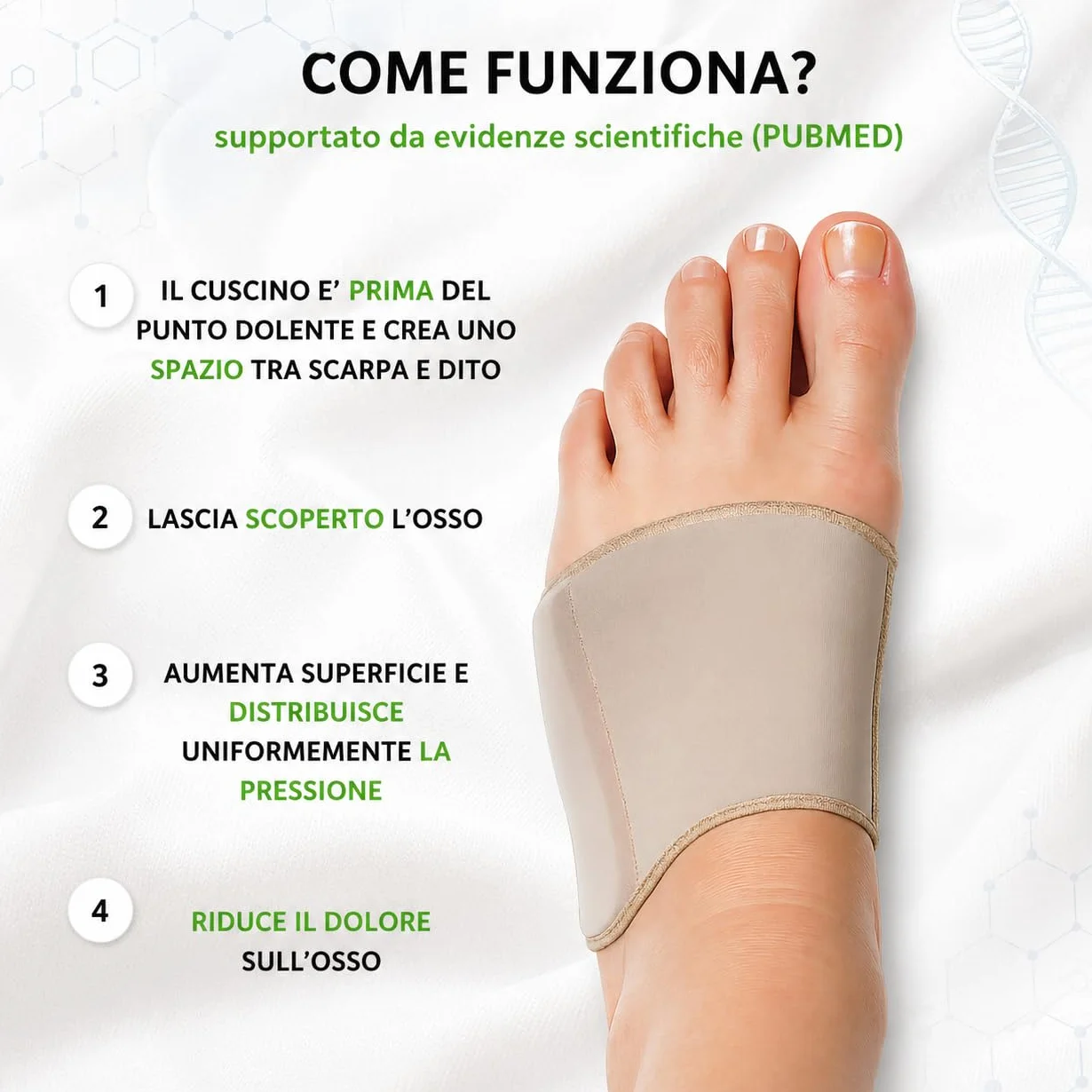 Tutore Podologico Mignolo Varo per Quinto Metatarso Bunionette – Dispositivo Medico CE (1 pz)