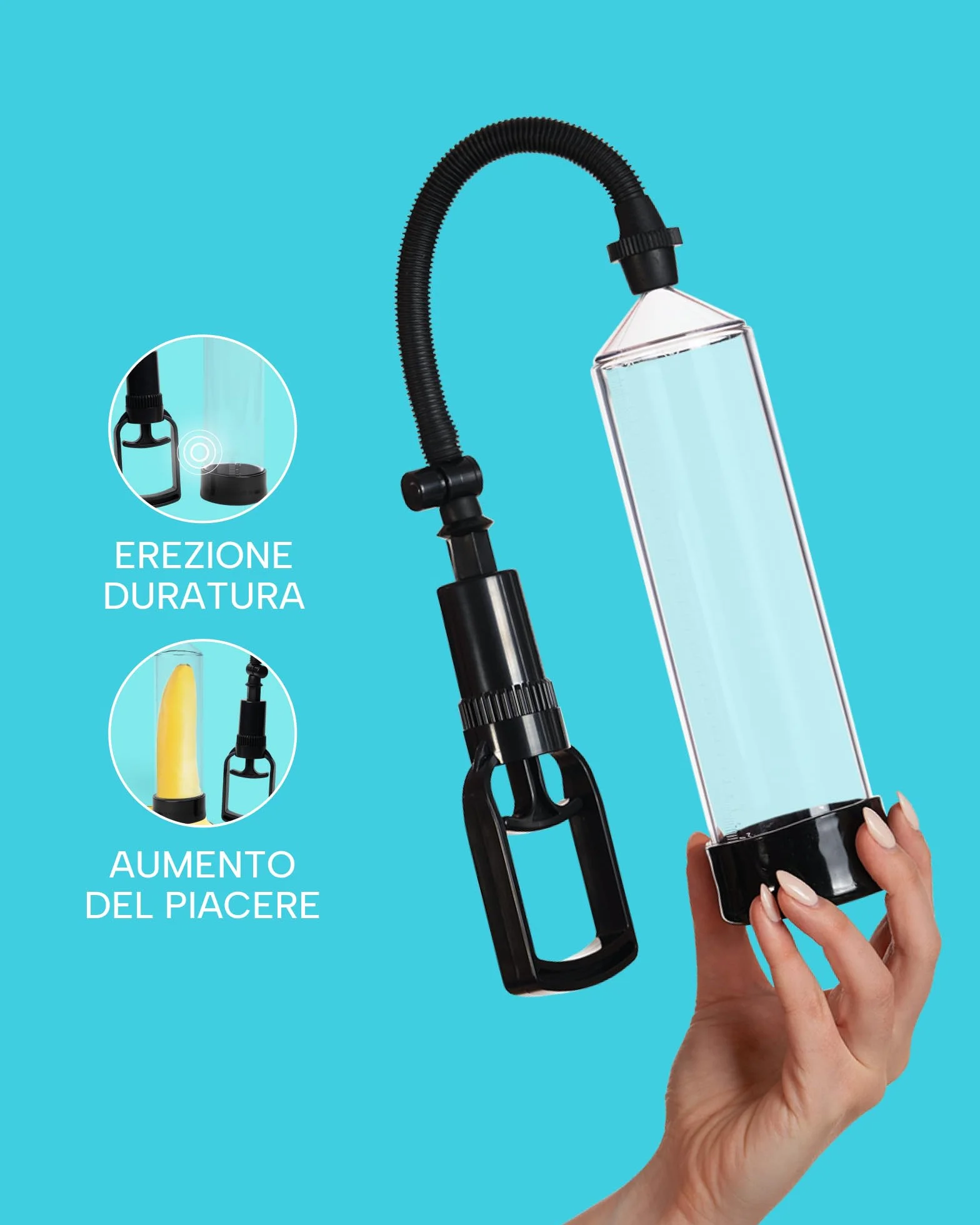 MySecretCase Pompa Pene Uomo Automatico Masturvatore Elettrico Stimolatore Vacuum