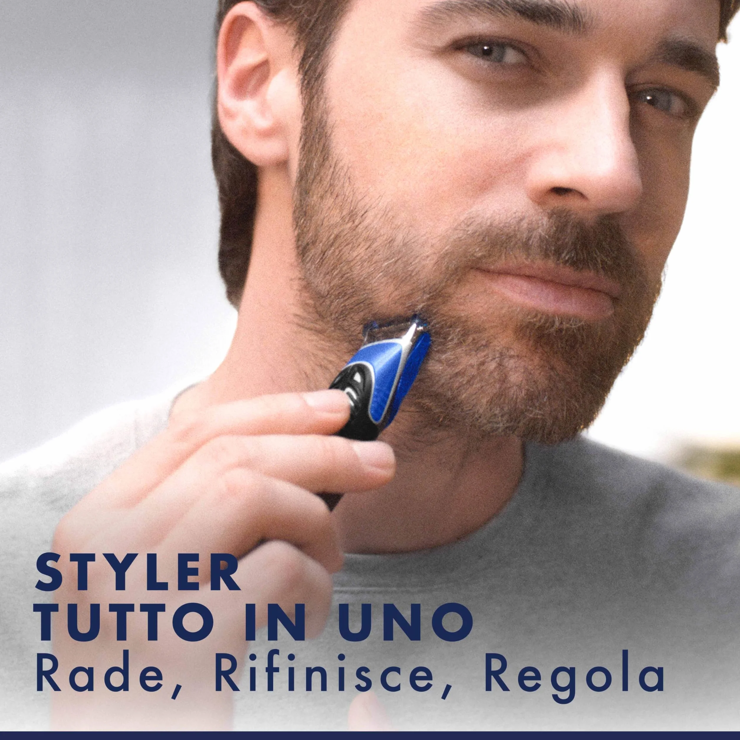 Gillette Styler All-in-One Rasoio Elettrico Barba con Tecnologia Braun