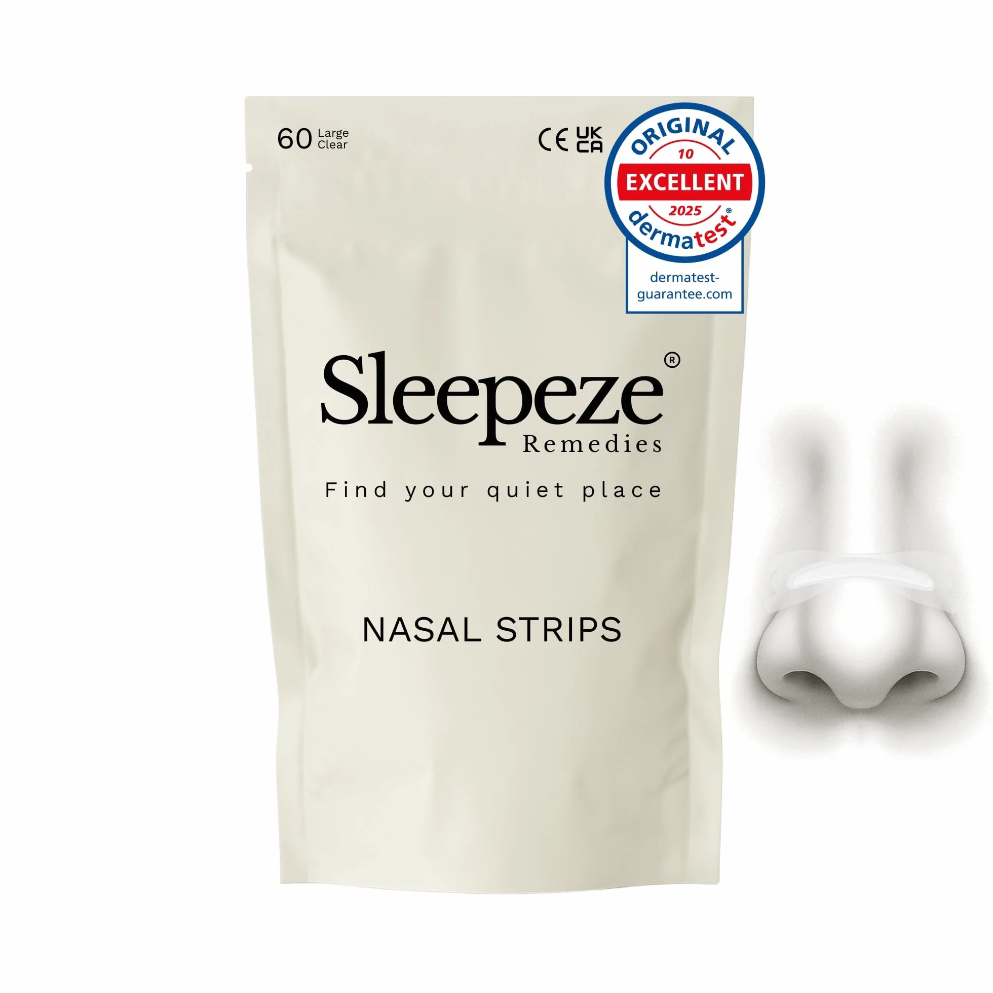 Cerotti Nasali Trasparenti Antirussamento 60 sztuk, Nasal Strips na Kongestię i Sport