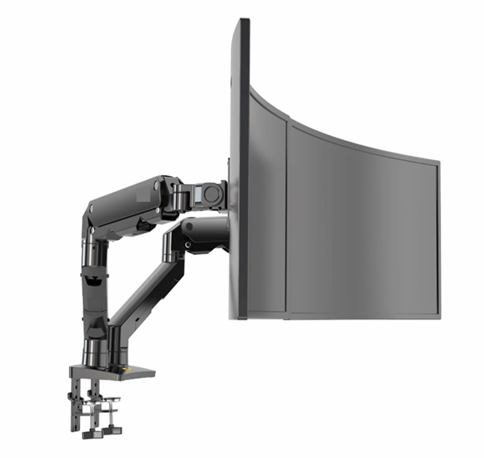 Supporto per Schermo, Braccio Meccanico a Molla per Monitor da scrivania a Doppio Arco da 27-34 Pollici, Portata 5-16 kg, Supporto per Monitor ultrawi,