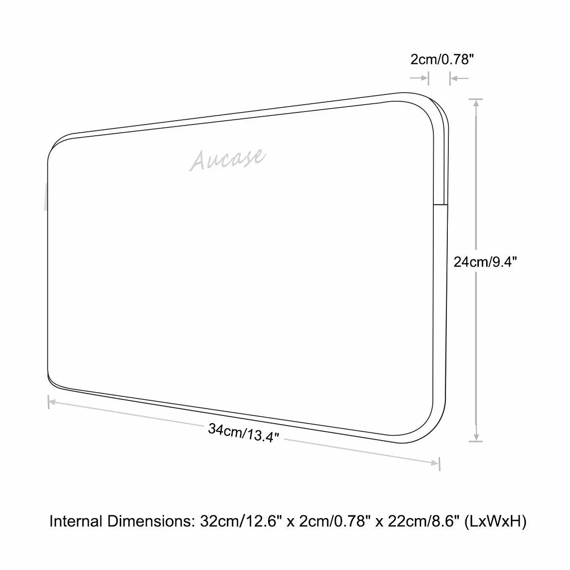 11,6-12,5 Pollici Laptop Custodie Compatibile con Macbook Air 13 inch M3 M2/ Pro 13, Surface, Impermeabile Custodia di Neoprene Borsa per Portatile/Caso Protettiva