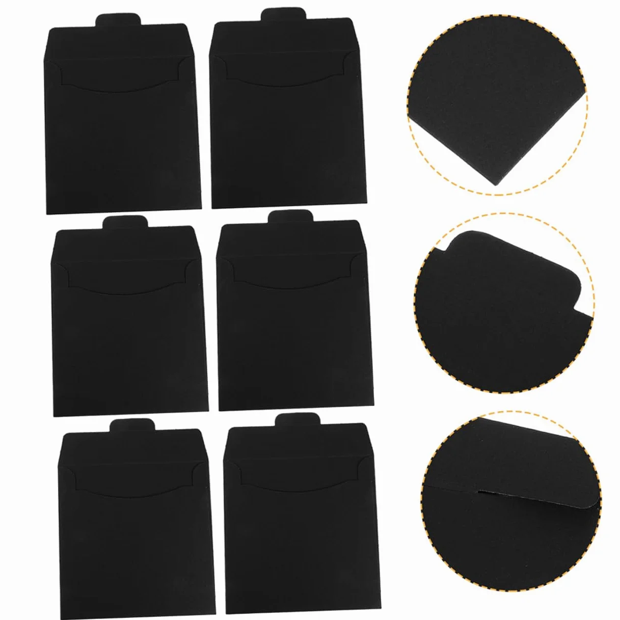 Cabilock Custodia per CD in Cartone Nero 12 Pezzi, Porta CD e Dvd Resistente Design Compatto, Organizer Multifunzionale per Biglietti di Nozze e Documenti, Protezione Sicura e Trasporto