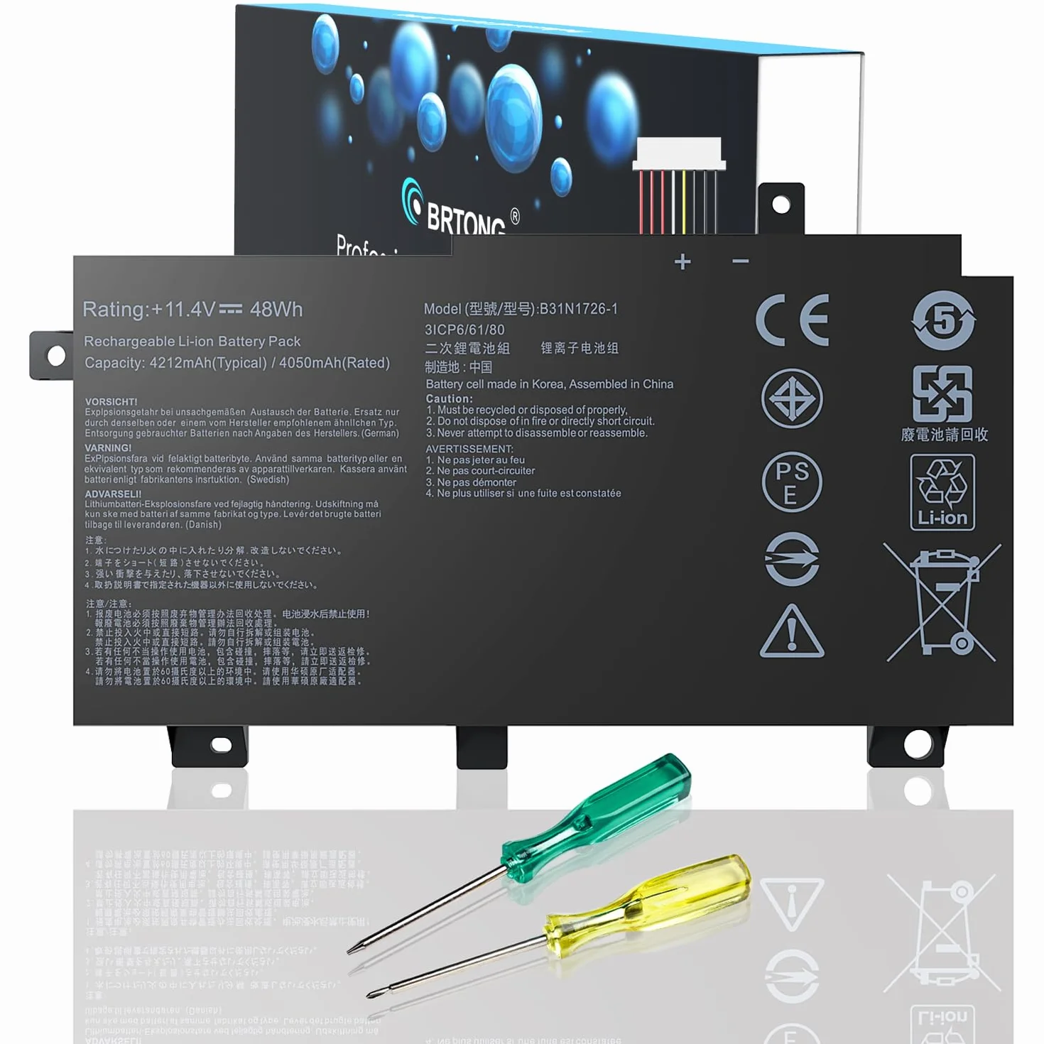 B31N1726 Batteria di ricambio per Asus FX80 FX86 TUF FX505GT FX505GM FX505GE FX505GD FX505DT FX505DV FX505DY FX505