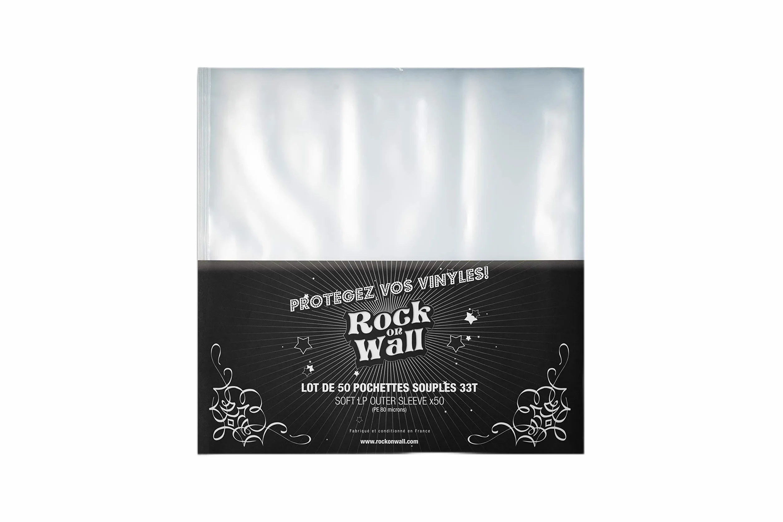 Rock on Wall Busta morbida, 33T, confezione da 50