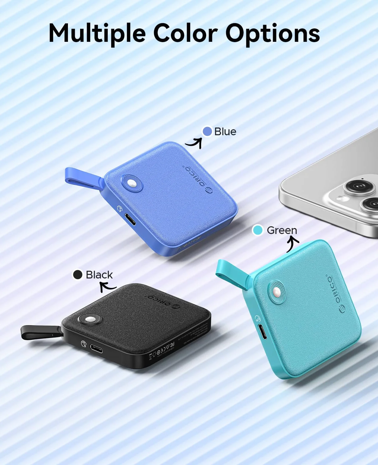 ORICO SSD Esterno 480 GB con Cavo USB-C 2 in 1, Unità a Stato Solido Esterna Portatile, Fino a 460 MB/s, Indicatore di Stato, per Smartphone, Tablet e PC con Interfaccia USB-C - B5PLUS