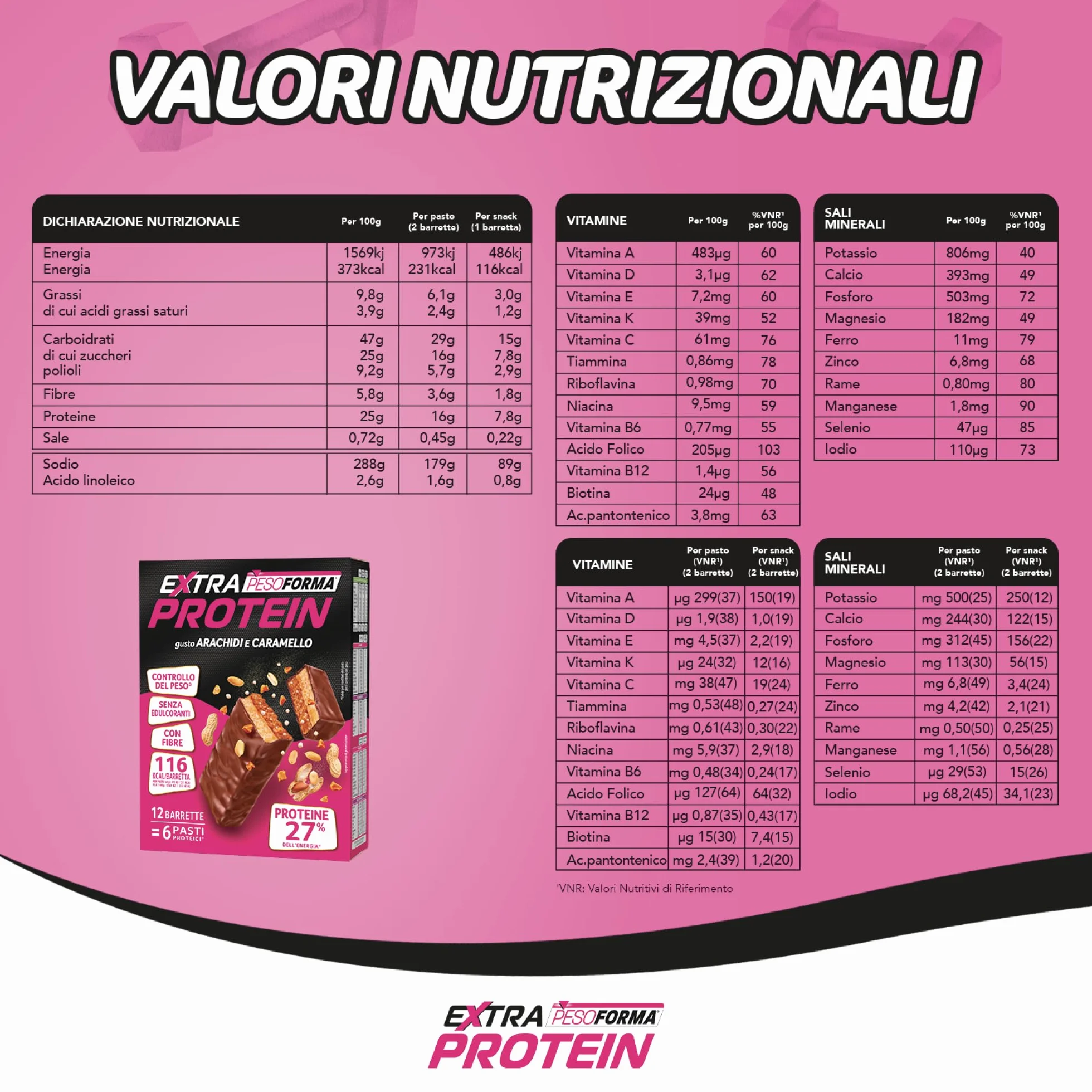 EXTRA PROTEIN BAR ARACHIDI E CARAMELLO