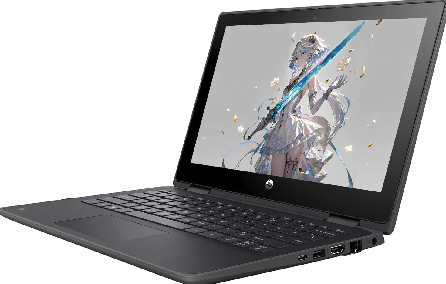 HP ProBook X360 11 G6 EE, touchscreen 2 in 1, notebook da 11,6 pollici, Intel Core i5-10210U, 8 GB RAM, SSD da 256 GB, tastiera QWERTY, Windows 11 Pro (ricondizionato)